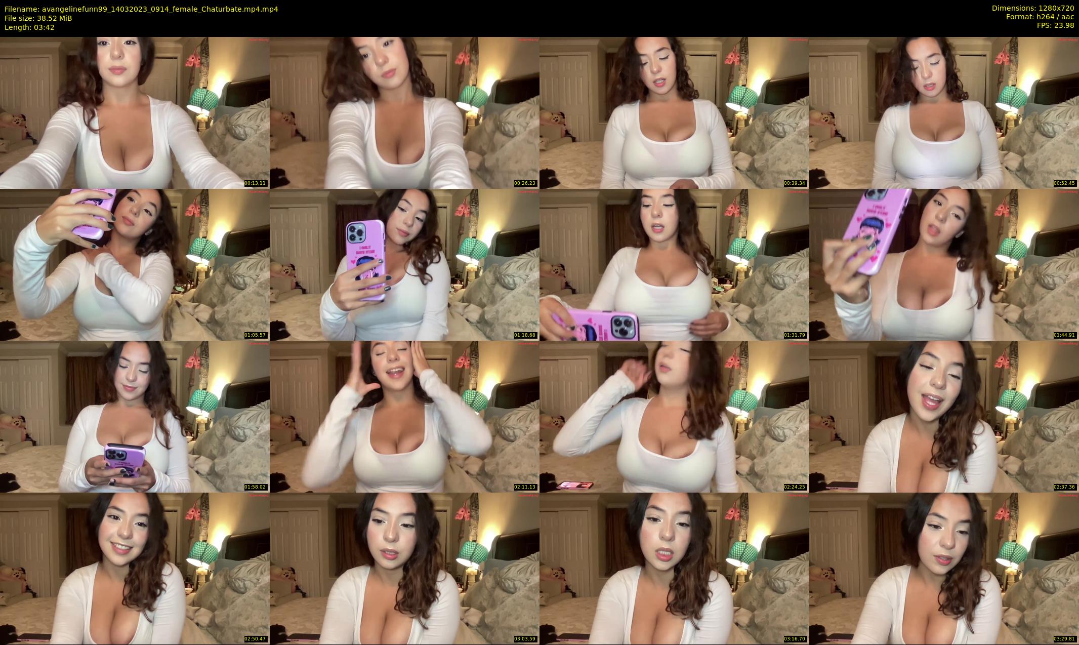 avangelinefunn99 — 4 minute Chaturbate female cam show recording, 720p, Mar 14, 2023