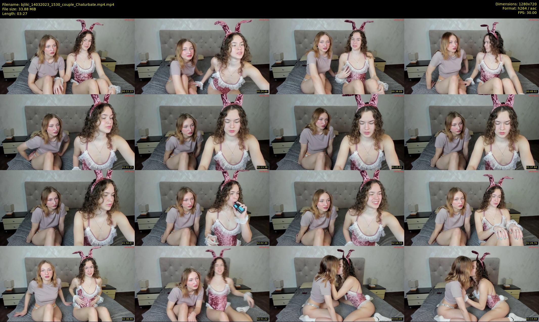 bjliki — 4 minute Chaturbate couple cam show recording, 720p, Mar 14, 2023