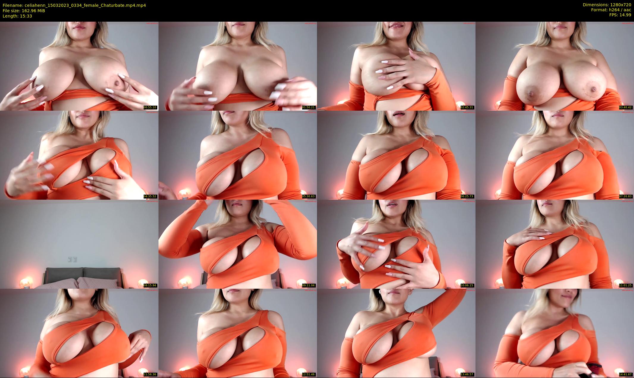 celiahenn — 16 minute Chaturbate female cam show recording, 720p, Mar 15, 2023