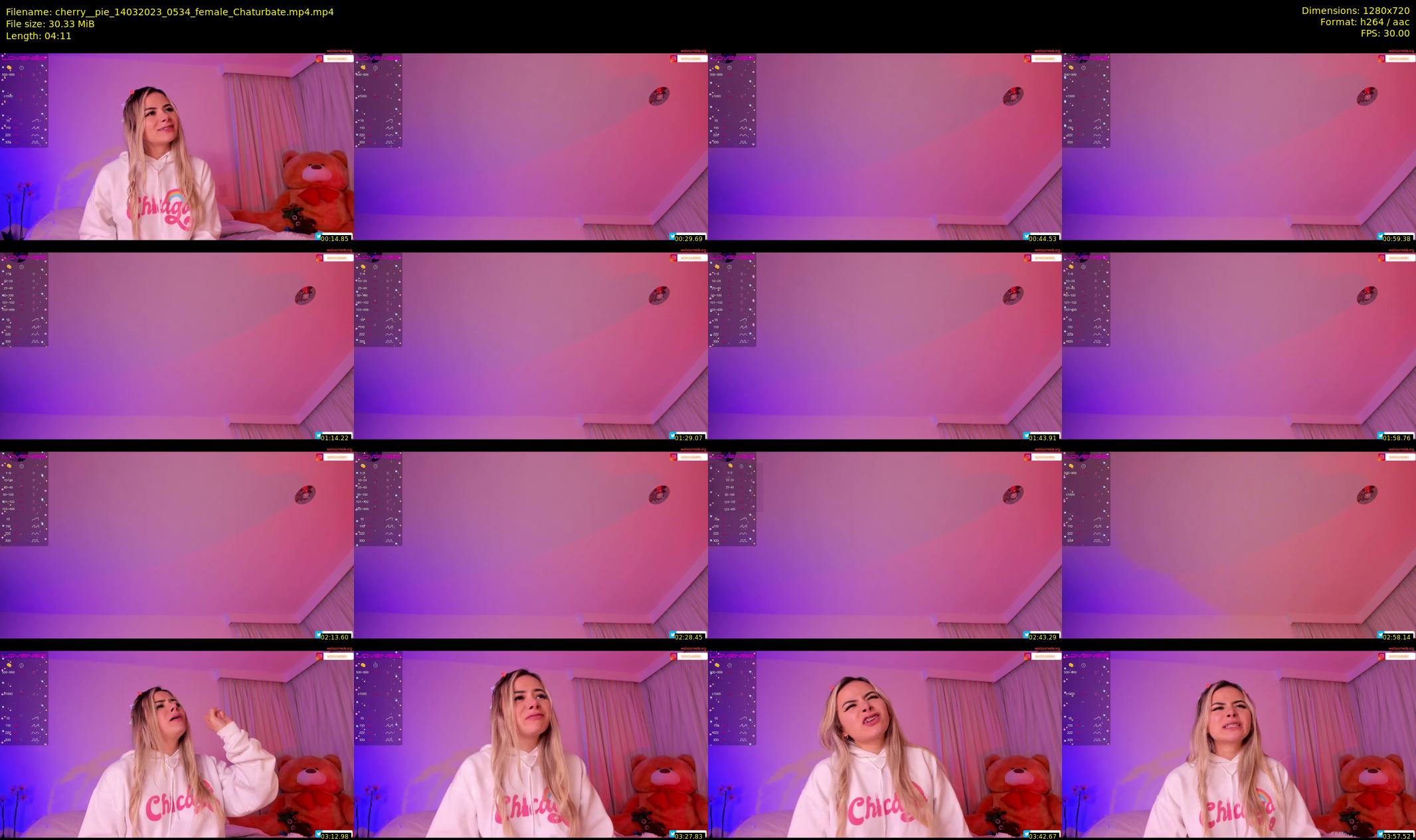 cherry__pie — 5 minute Chaturbate female cam show recording, 720p, Mar 14, 2023