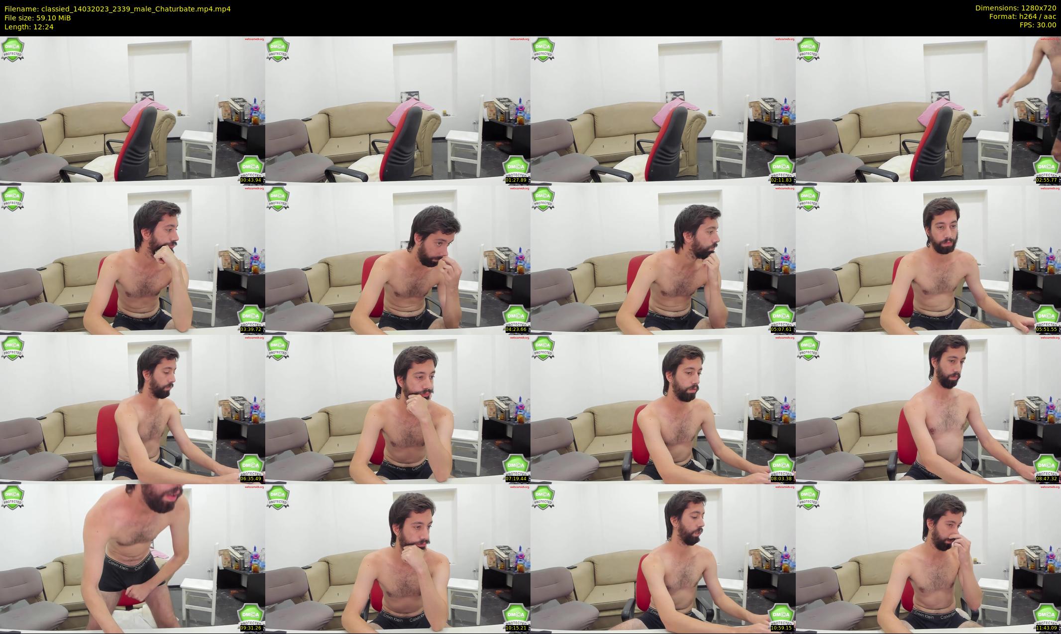 classied — 13 minute Chaturbate male cam show recording, 720p, Mar 14, 2023