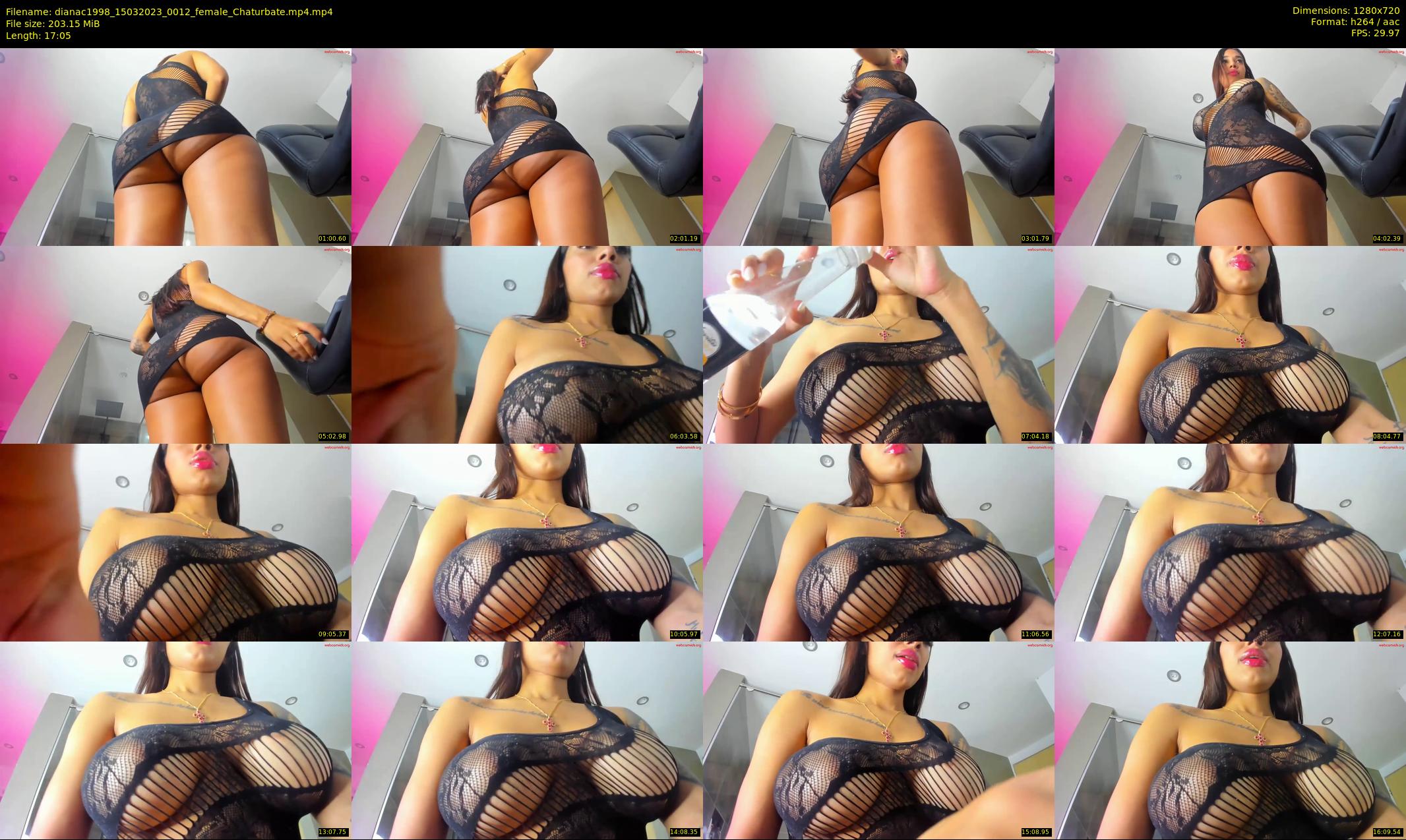 dianac1998 — 18 minute Chaturbate female cam show recording, 720p, Mar 15, 2023