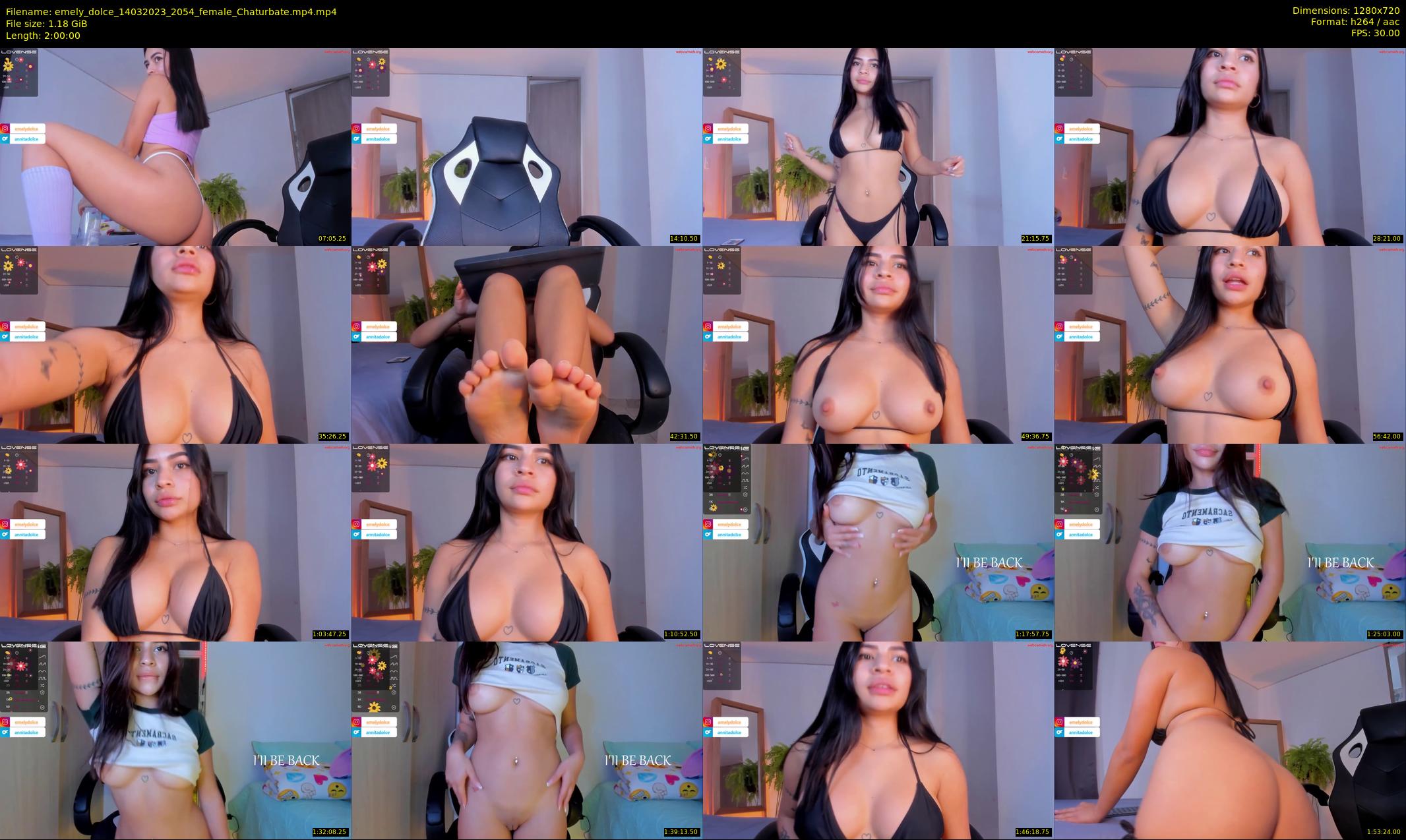 emely_dolce — 120 minute Chaturbate female cam show recording, 720p, Mar 14, 2023