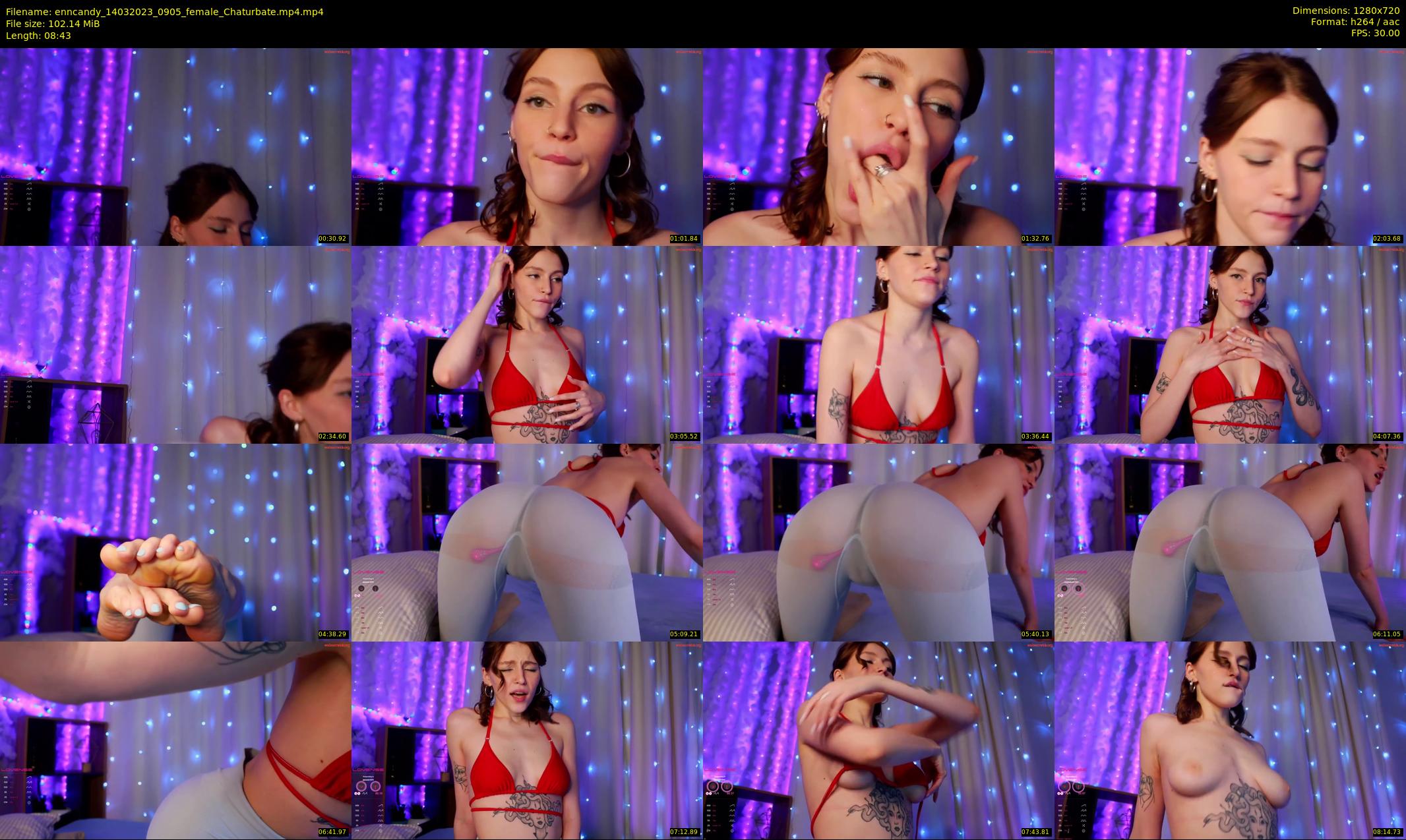 enncandy — 9 minute Chaturbate female cam show recording, 720p, Mar 14, 2023