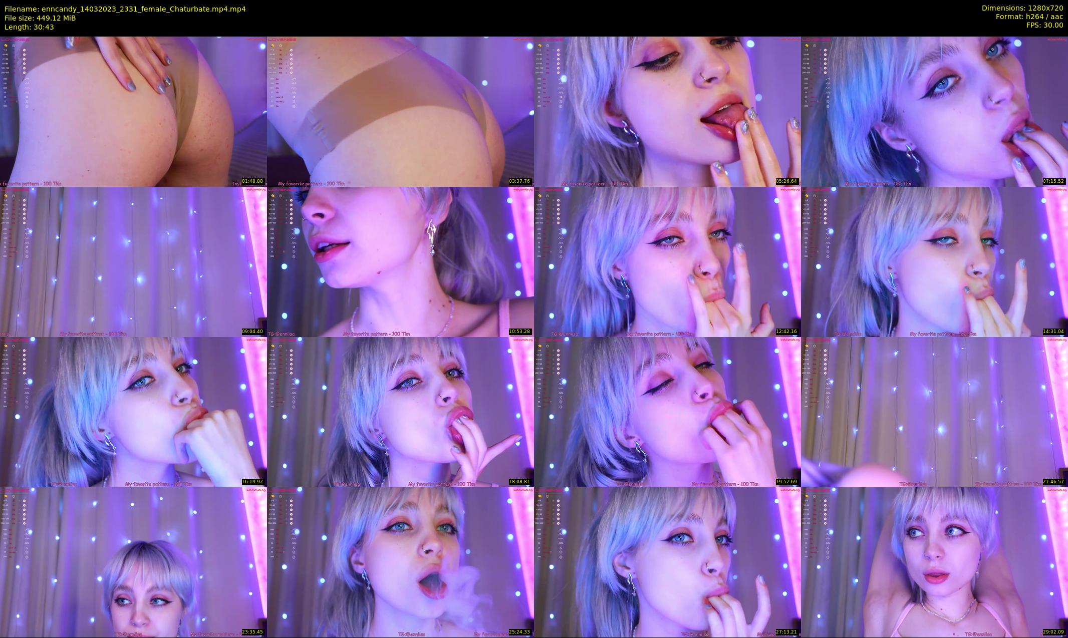 enncandy — 31 minute Chaturbate female cam show recording, 720p, Mar 14, 2023