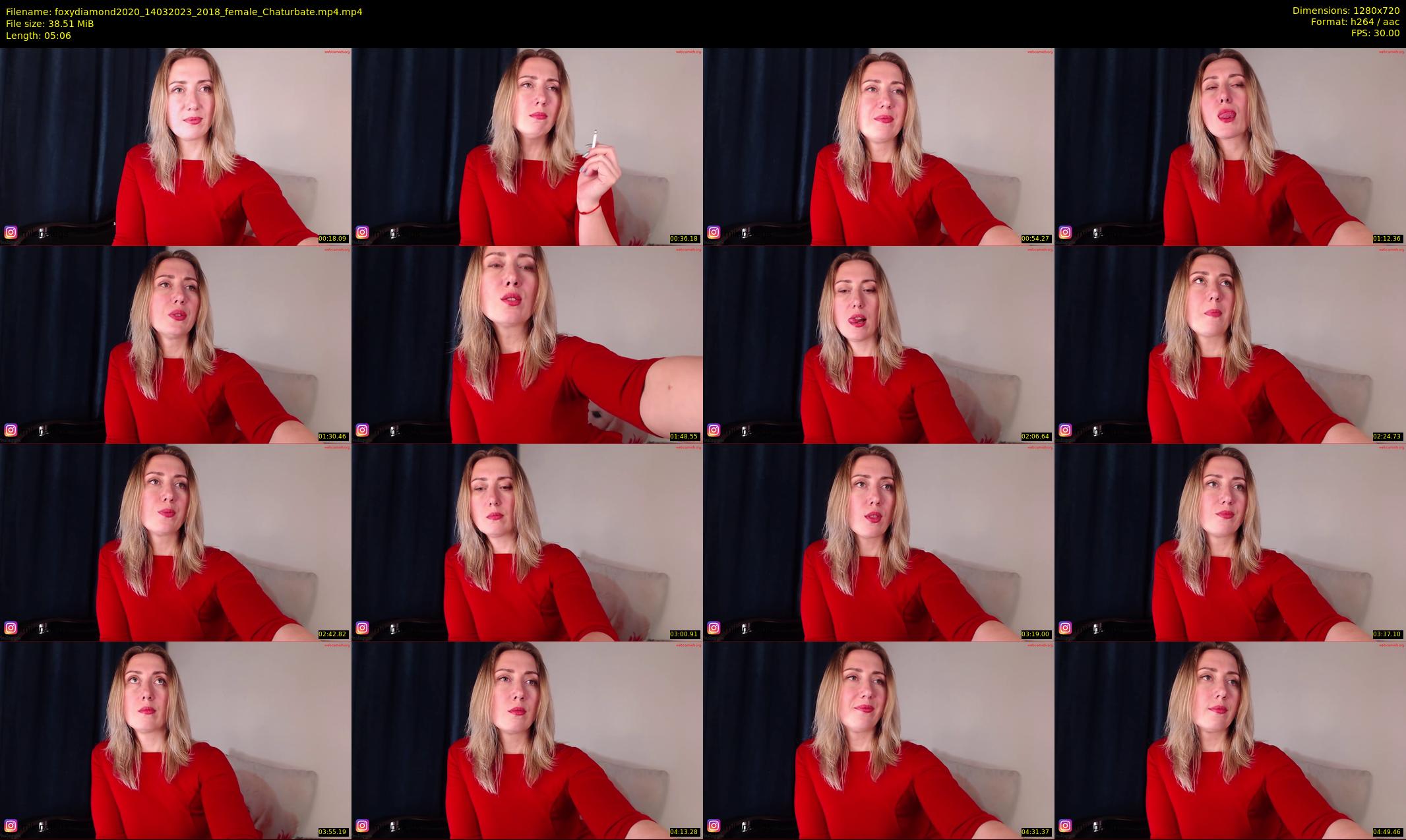 foxydiamond2020 — 6 minute Chaturbate female cam show recording, 720p, Mar 14, 2023
