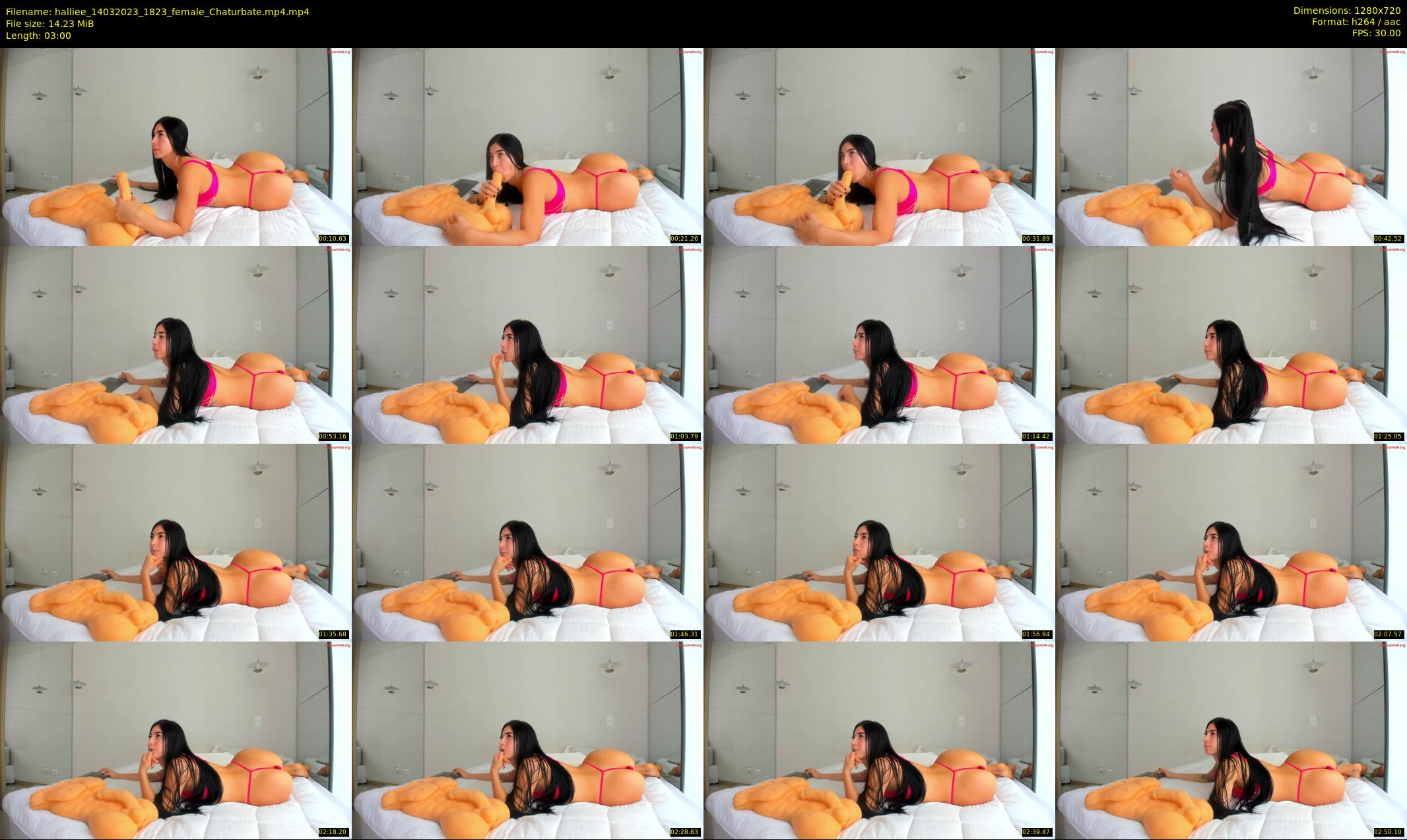 halliee — 3 minute Chaturbate couple cam show recording, 720p, Mar 14, 2023