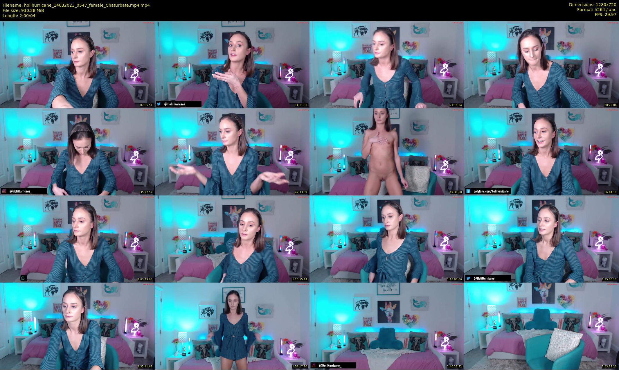 holihurricane — 121 minute Chaturbate female cam show recording, 720p, Mar 14, 2023