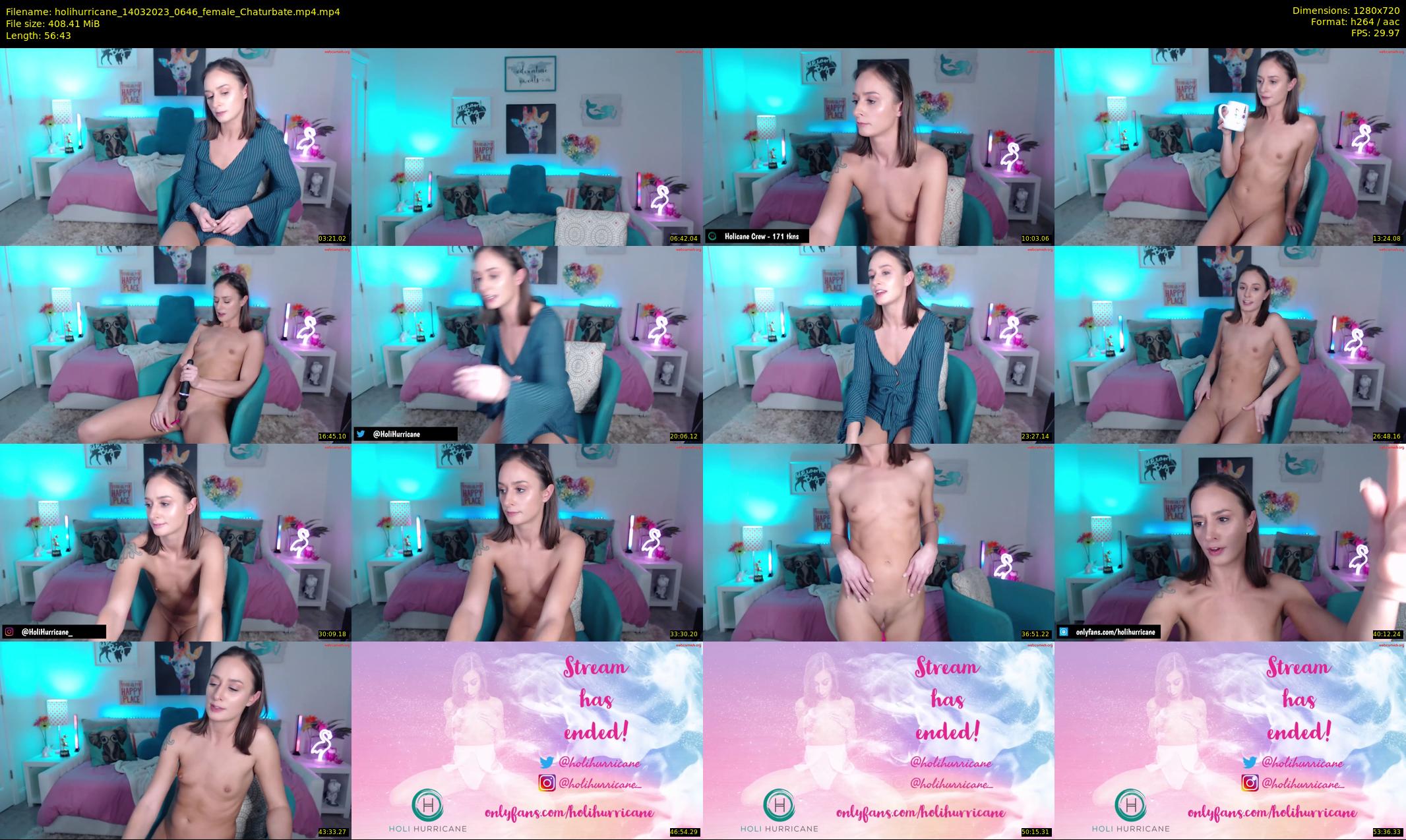 holihurricane — 57 minute Chaturbate female cam show recording, 720p, Mar 14, 2023