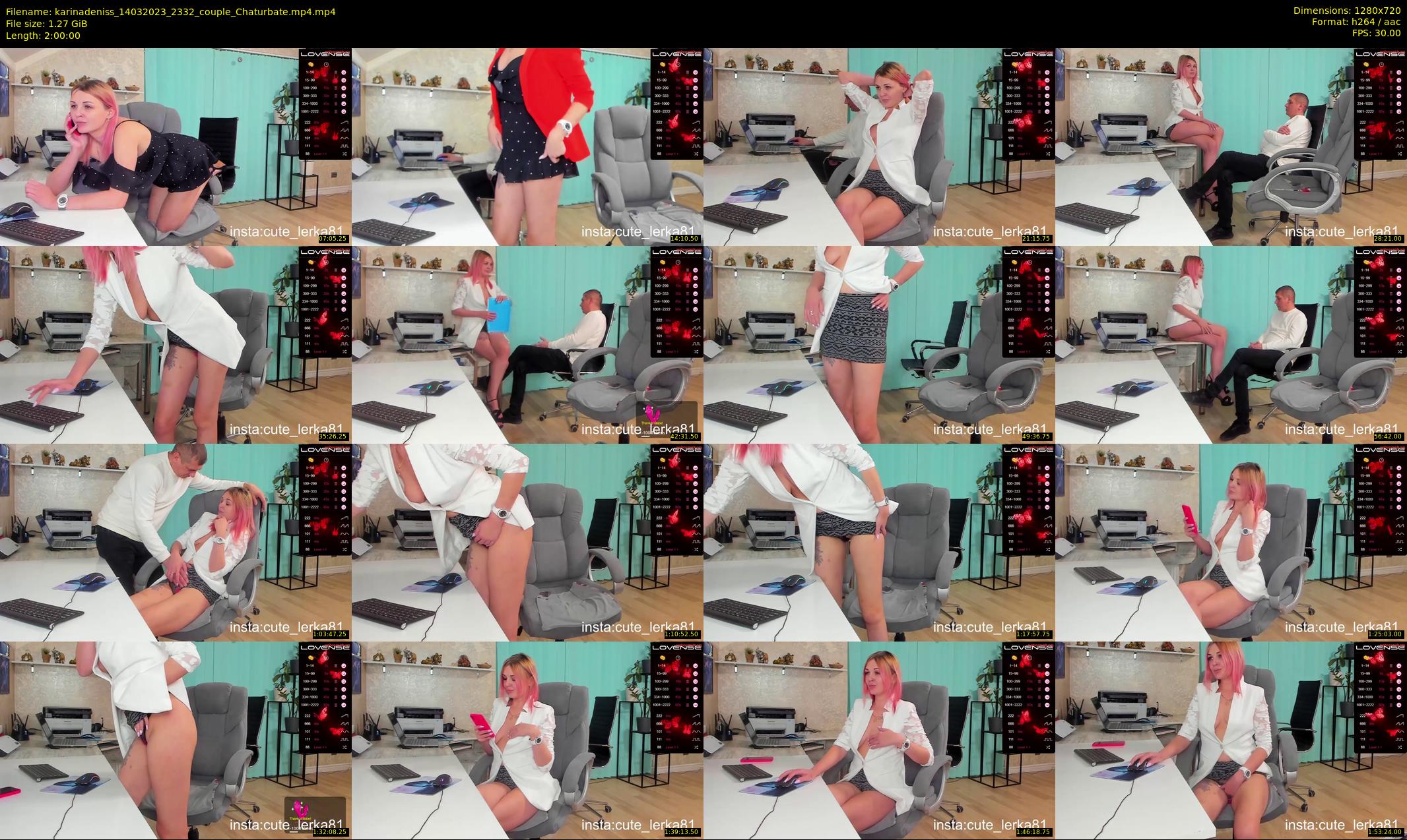 karinadeniss — 120 minute Chaturbate couple cam show recording, 720p, Mar 14, 2023