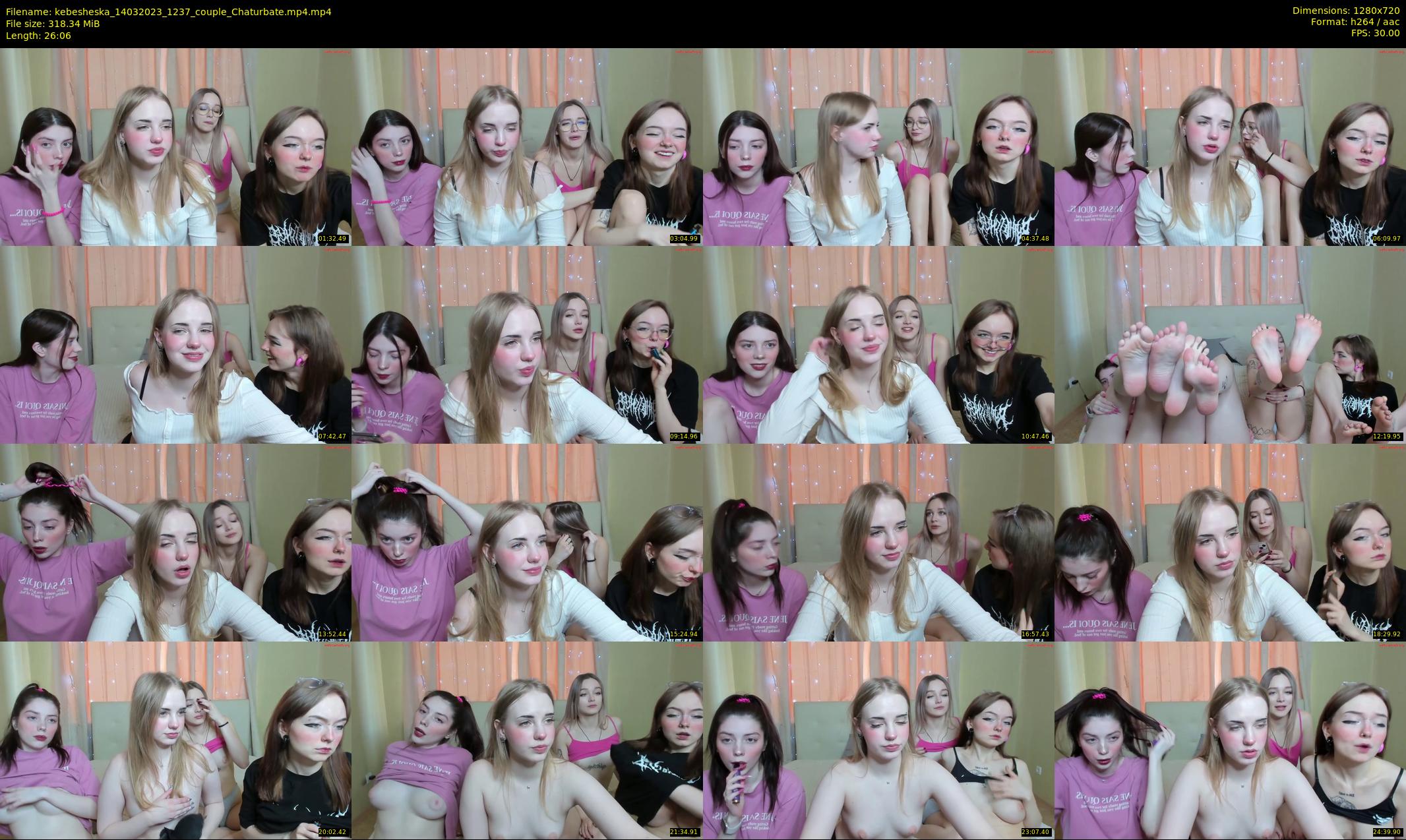 kebesheska — 27 minute Chaturbate couple cam show recording, 720p, Mar 14, 2023