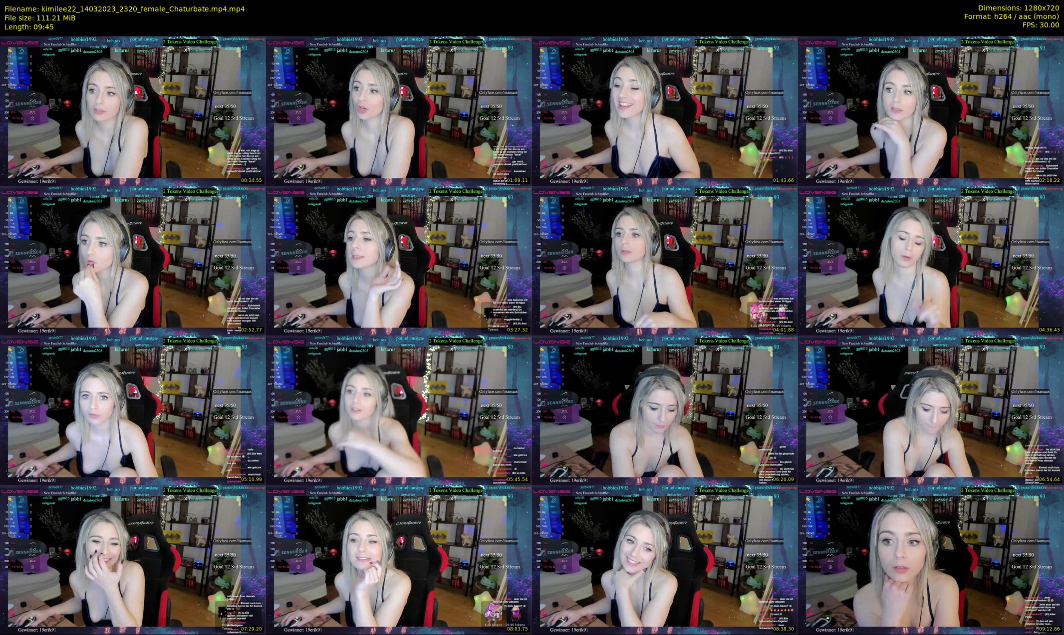 kimilee22 — 10 minute Chaturbate female cam show recording, 720p, Mar 14, 2023