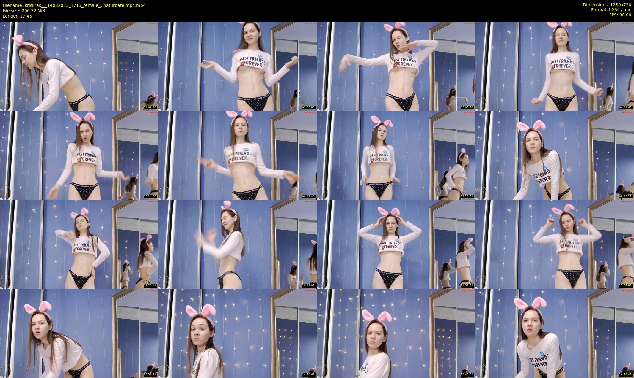 kriskras__ — 18 minute Chaturbate female cam show recording, 720p, Mar 14, 2023