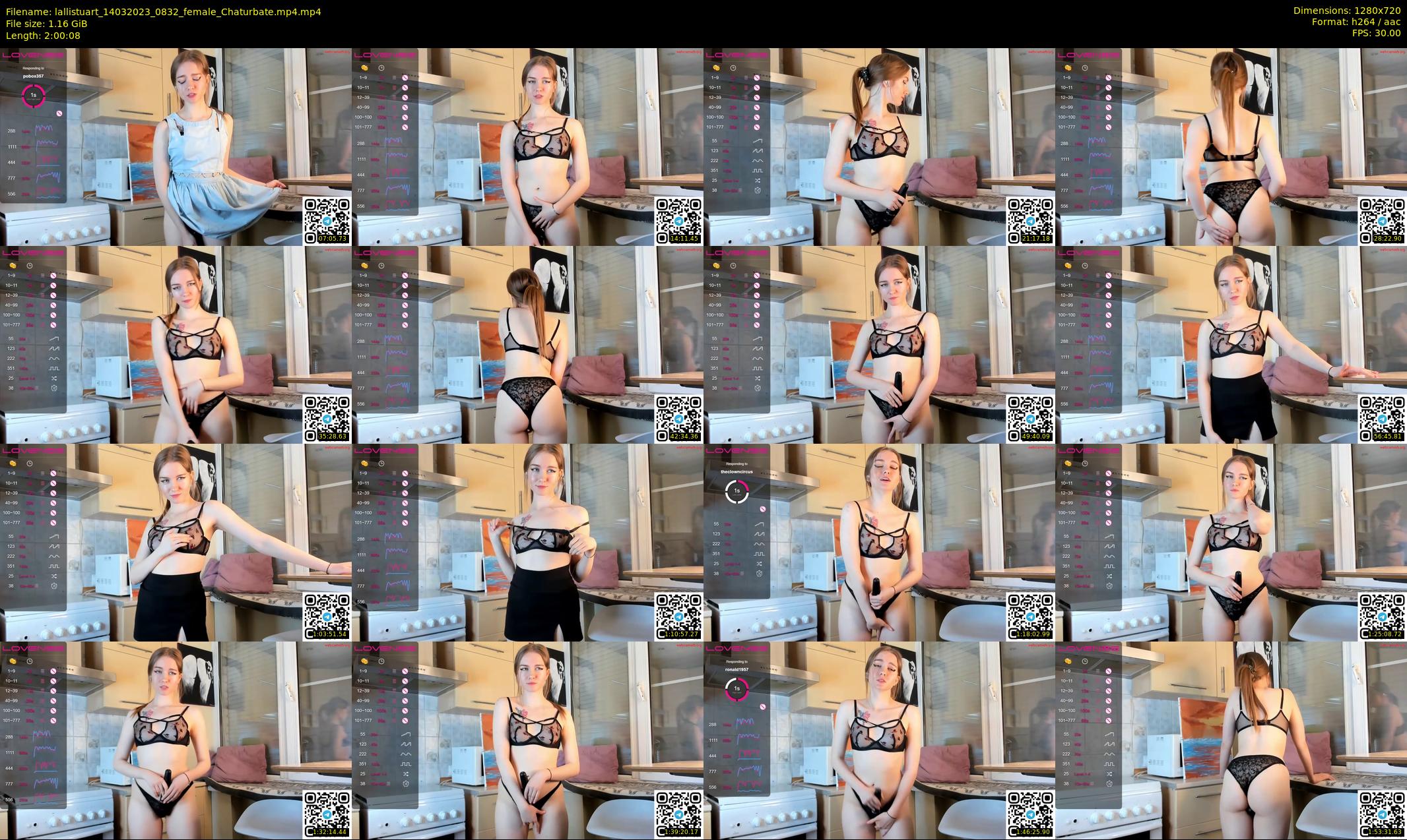 lallistuart — 121 minute Chaturbate female cam show recording, 720p, Mar 14, 2023