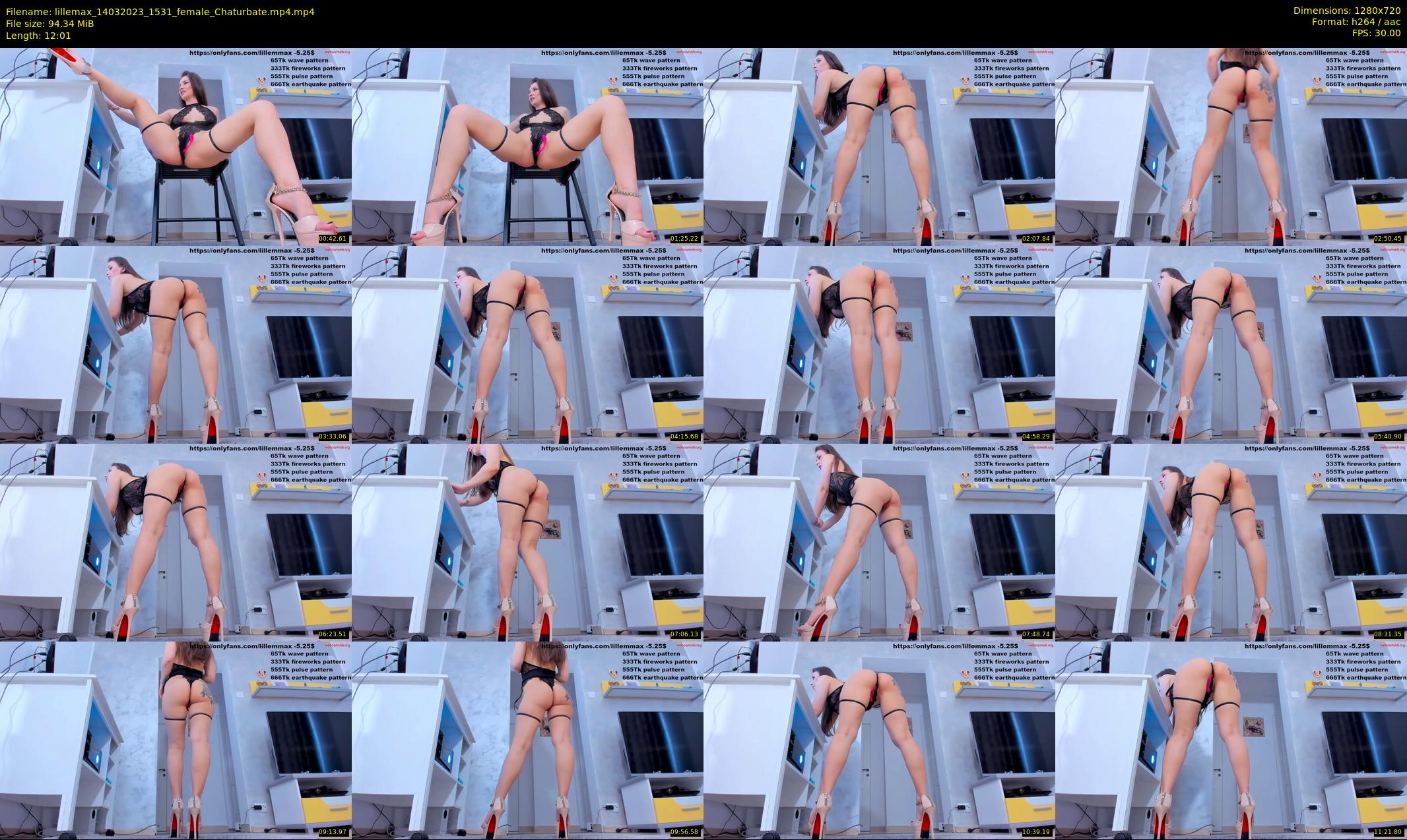 lillemax — 13 minute Chaturbate female cam show recording, 720p, Mar 14, 2023