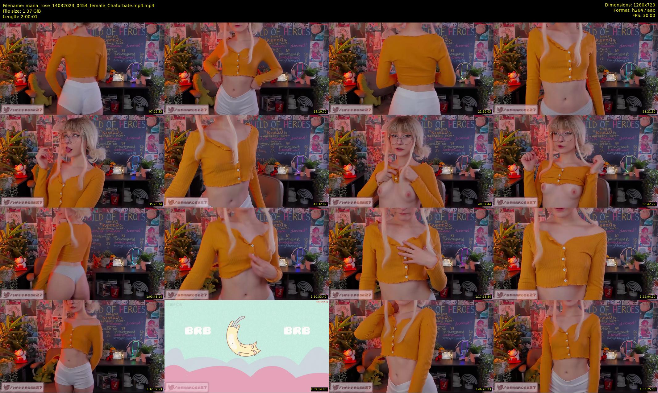mana_rose — 121 minute Chaturbate female cam show recording, 720p, Mar 14, 2023