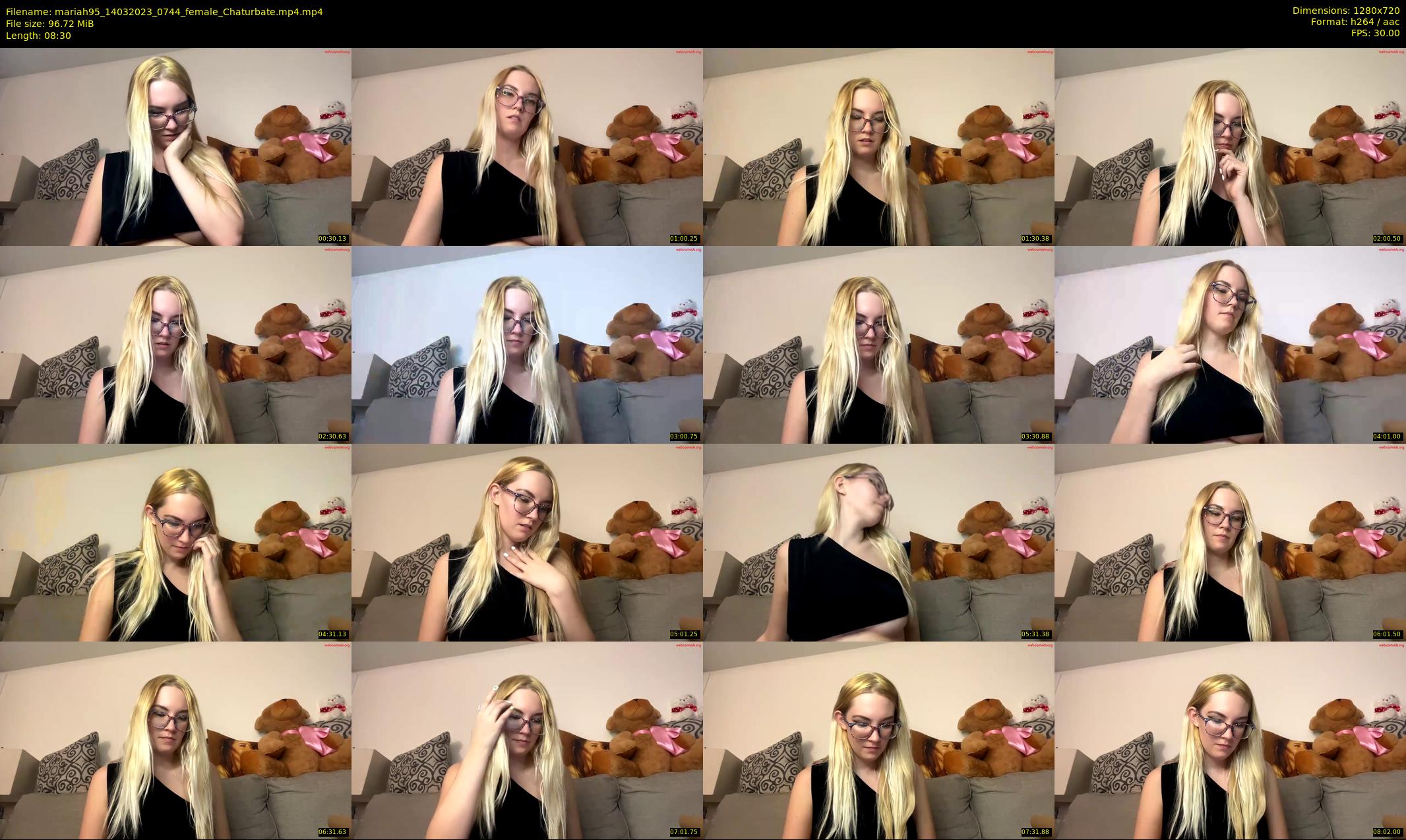 mariah95 — 9 minute Chaturbate female cam show recording, 720p, Mar 14, 2023