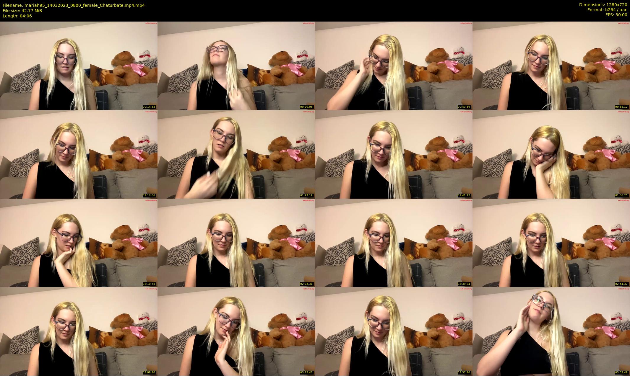 mariah95 — 5 minute Chaturbate female cam show recording, 720p, Mar 14, 2023