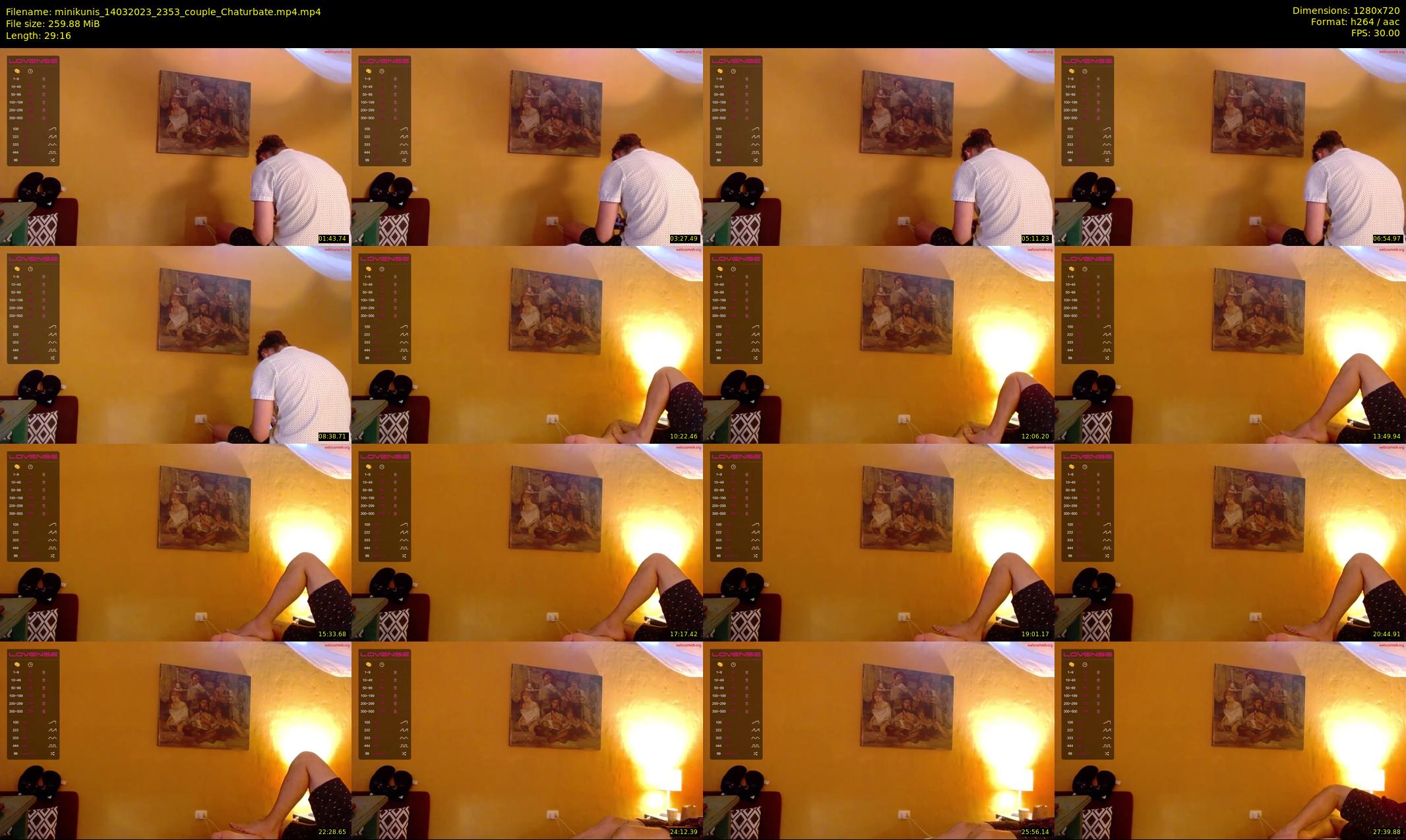 minikunis — 30 minute Chaturbate couple cam show recording, 720p, Mar 14, 2023