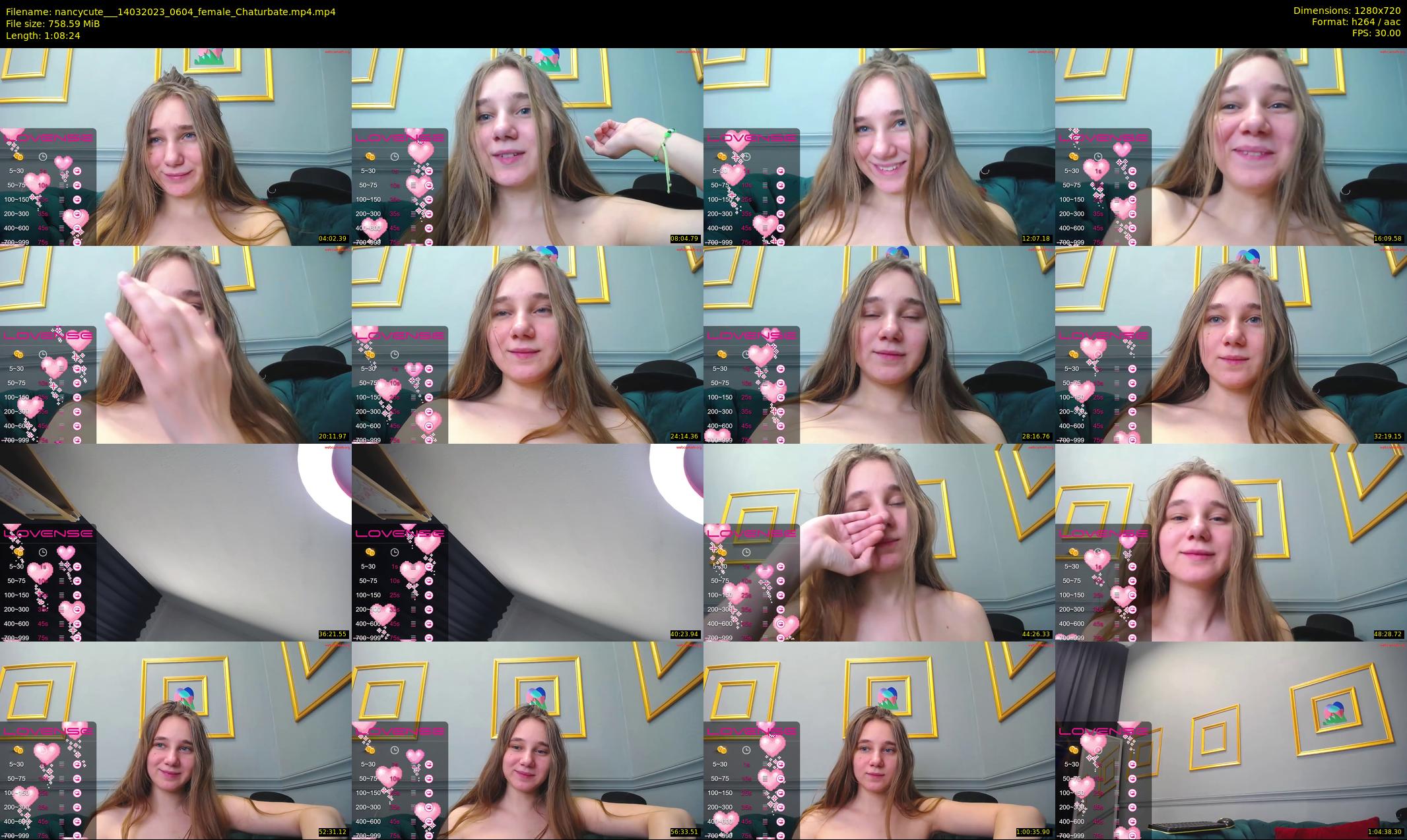nancycute__ — 69 minute Chaturbate female cam show recording, 720p, Mar 14, 2023