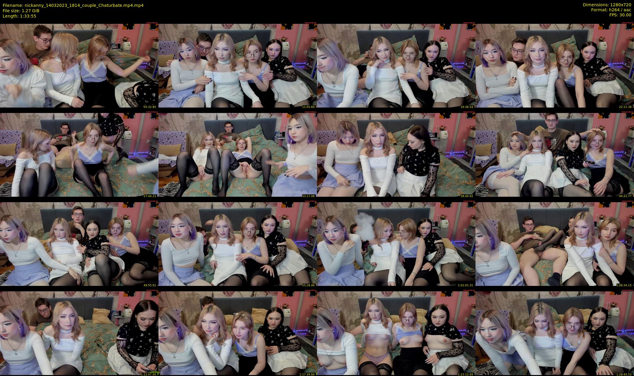 nickanny — 94 minute Chaturbate couple cam show recording, 720p, Mar 14, 2023
