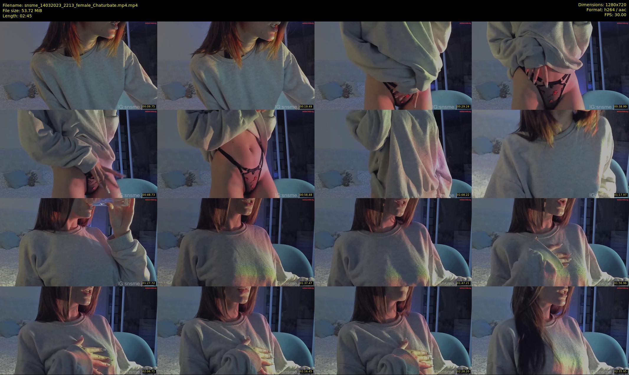 snsme — 3 minute Chaturbate female cam show recording, 720p, Mar 14, 2023