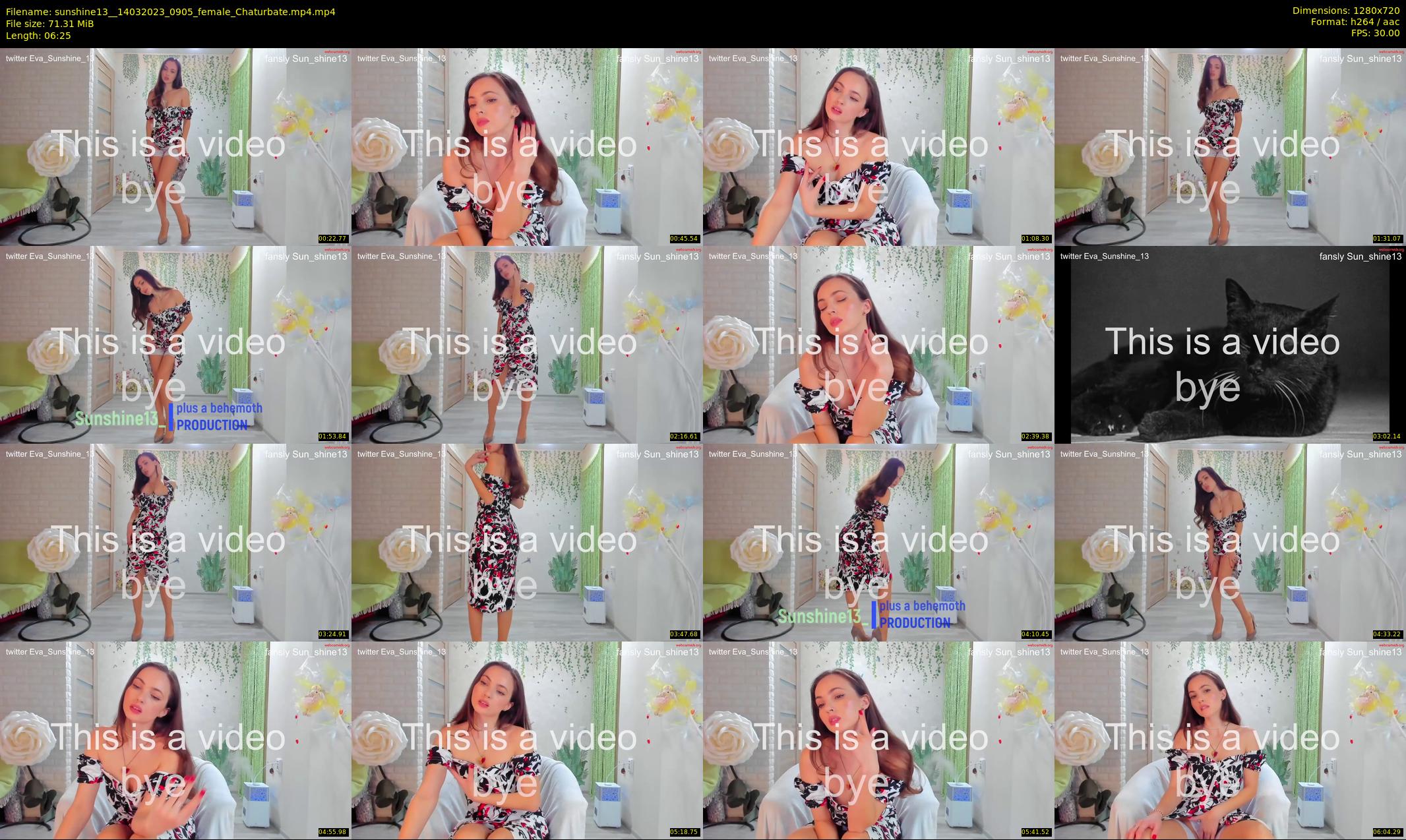sunshine13_ — 7 minute Chaturbate female cam show recording, 720p, Mar 14, 2023