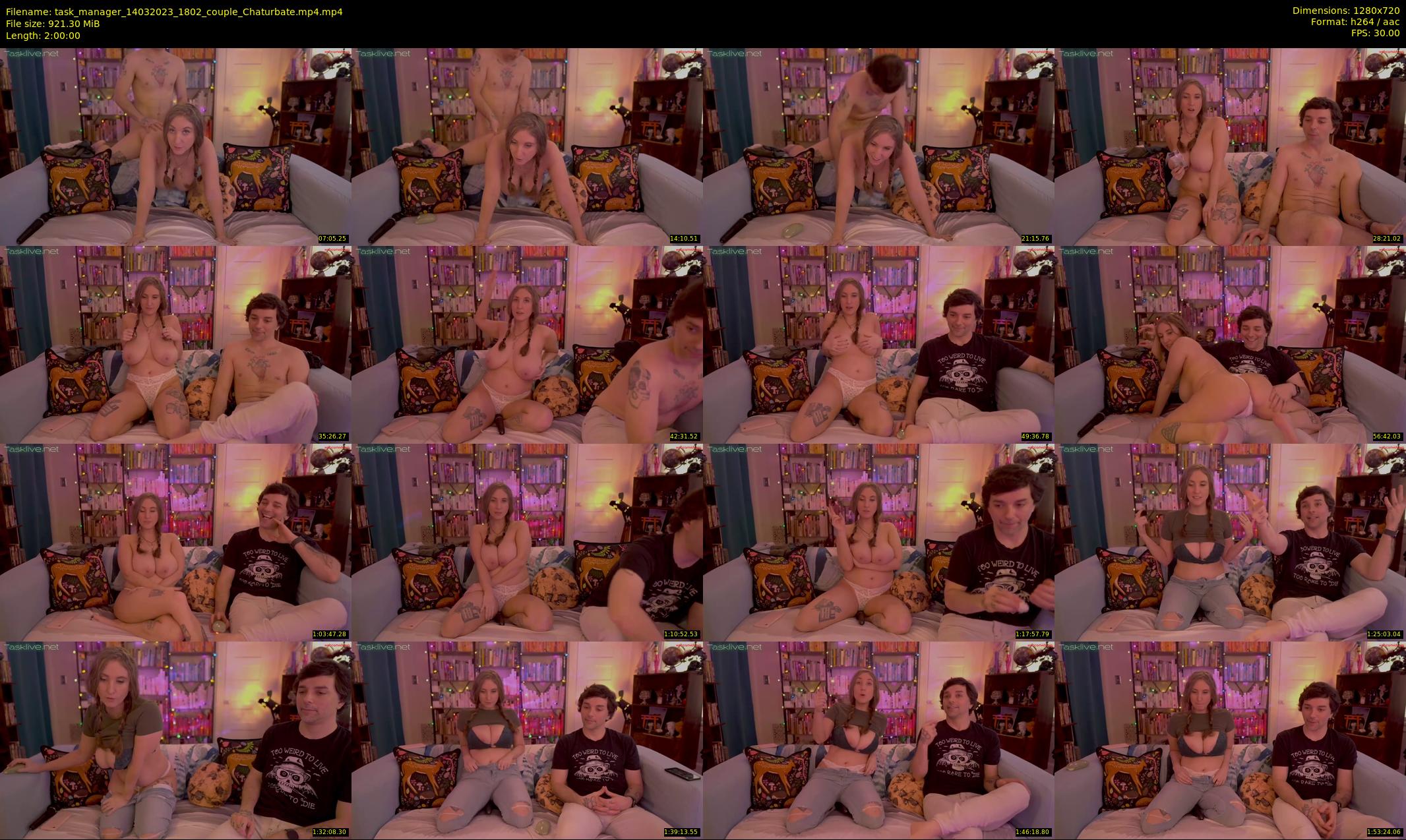task_manager — 120 minute Chaturbate couple cam show recording, 720p, Mar 14, 2023