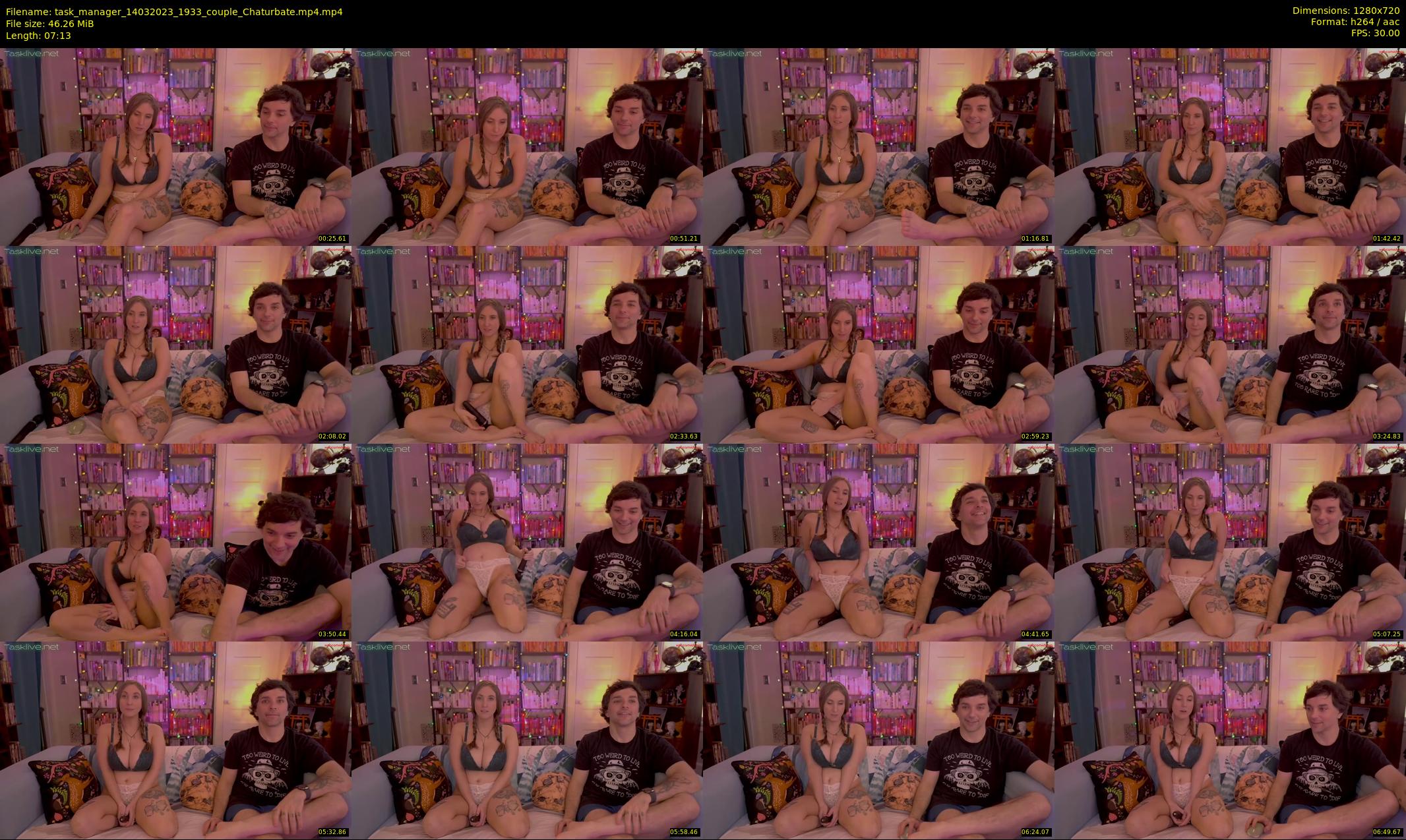 task_manager — 8 minute Chaturbate couple cam show recording, 720p, Mar 14, 2023