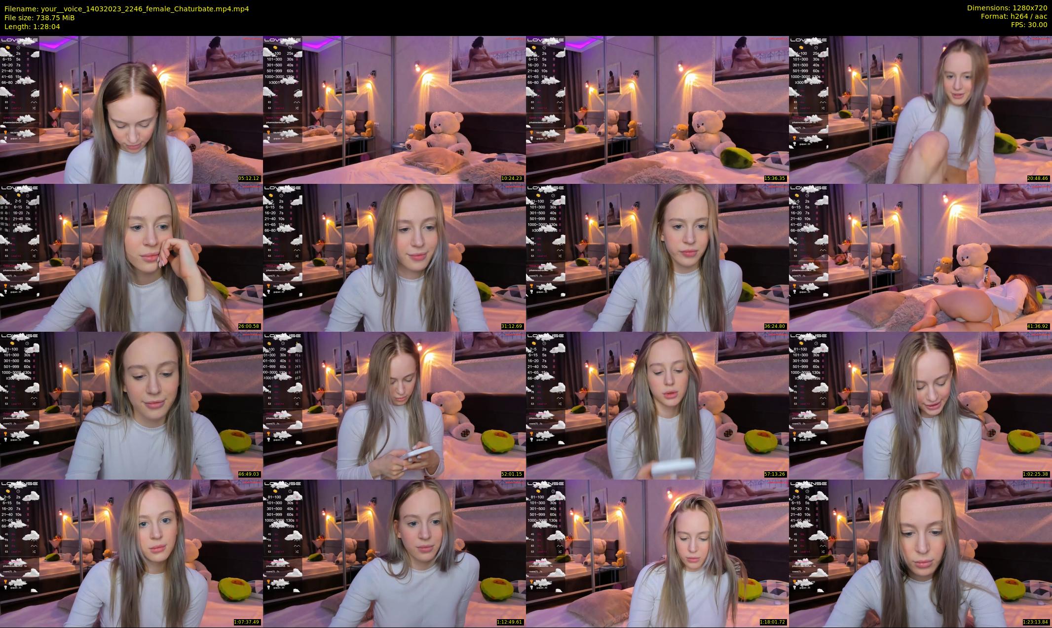 your__voice — 89 minute Chaturbate female cam show recording, 720p, Mar 14, 2023