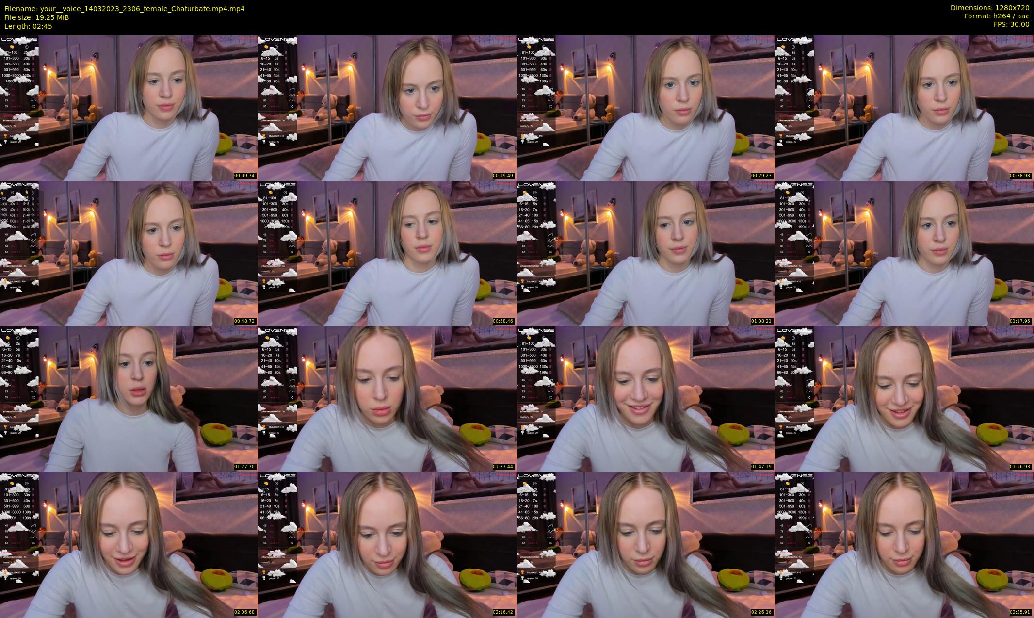 your__voice — 3 minute Chaturbate female cam show recording, 720p, Mar 14, 2023