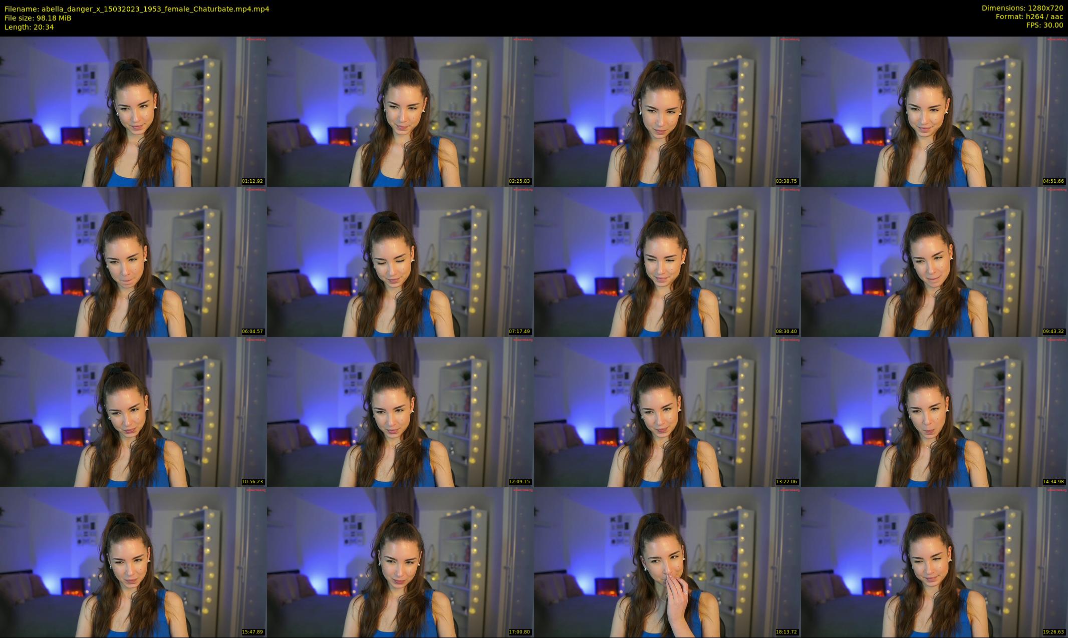 abella_danger_x — 21 minute Chaturbate female cam show recording, 720p, Mar 15, 2023