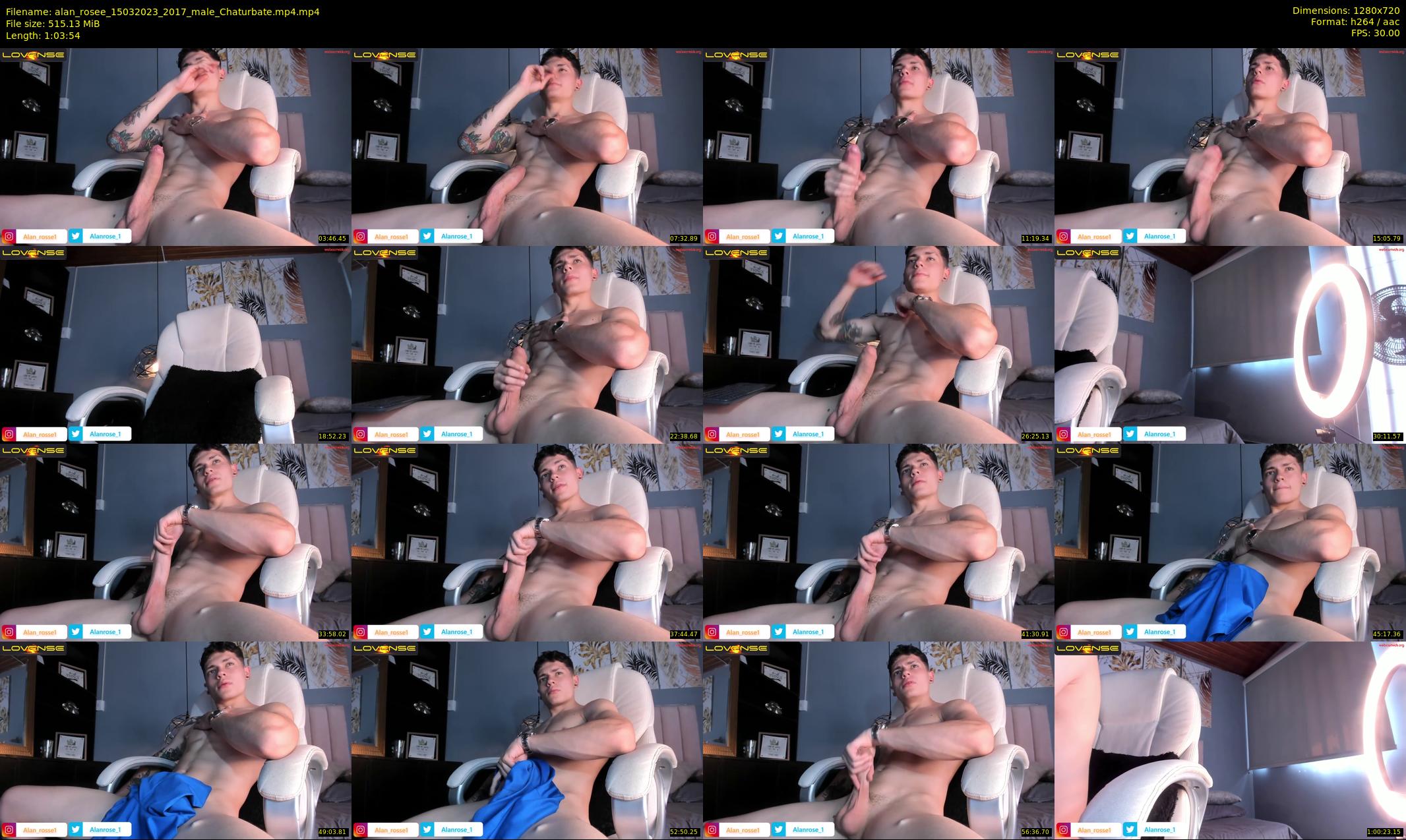 alan_rosee — 64 minute Chaturbate male cam show recording, 720p, Mar 15, 2023