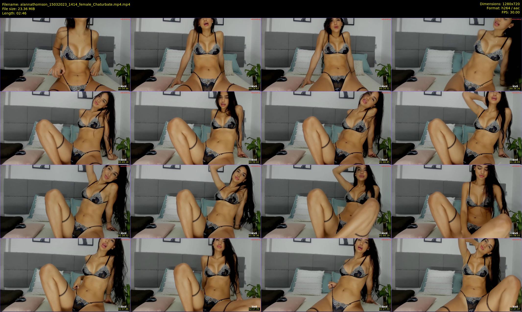 alannathomson — 3 minute Chaturbate female cam show recording, 720p, Mar 15, 2023