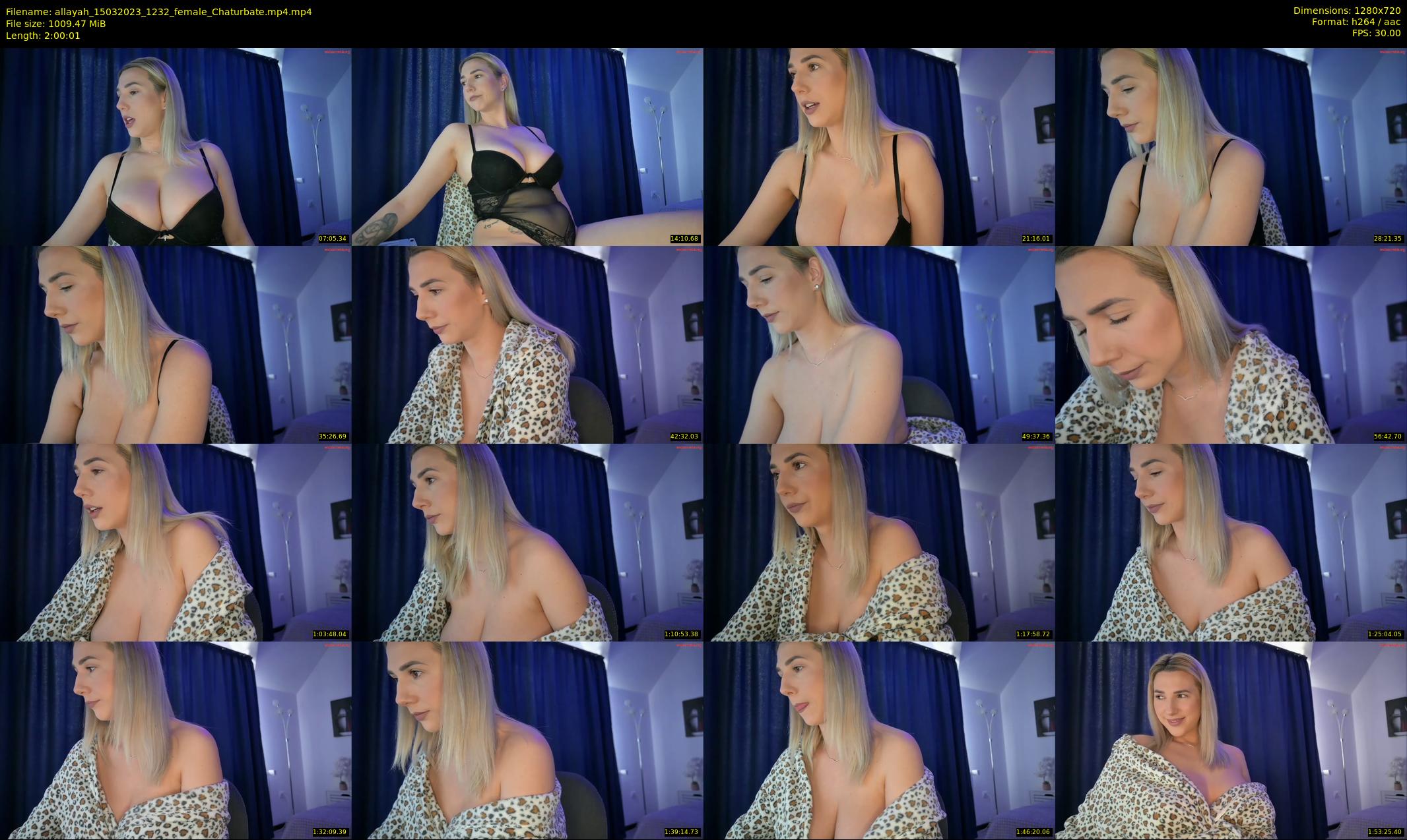 allayah — 121 minute Chaturbate female cam show recording, 720p, Mar 15, 2023
