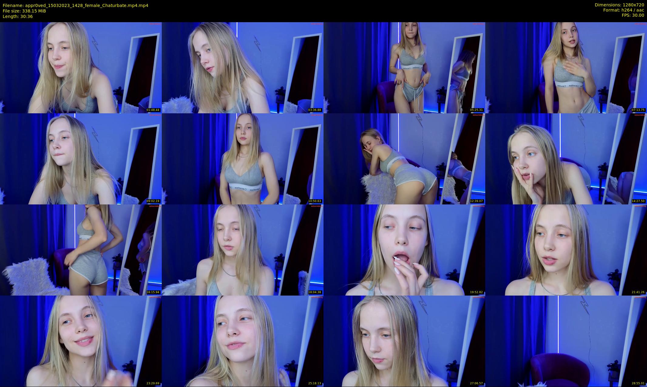 appr0ved — 31 minute Chaturbate female cam show recording, 720p, Mar 15, 2023