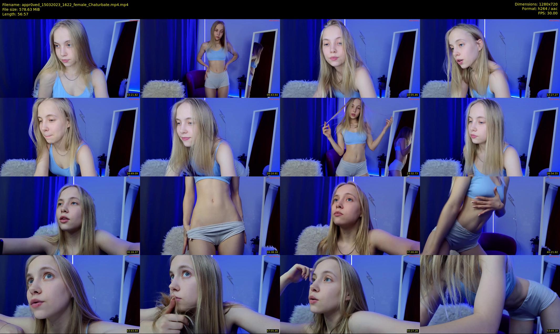 appr0ved — 57 minute Chaturbate female cam show recording, 720p, Mar 15, 2023