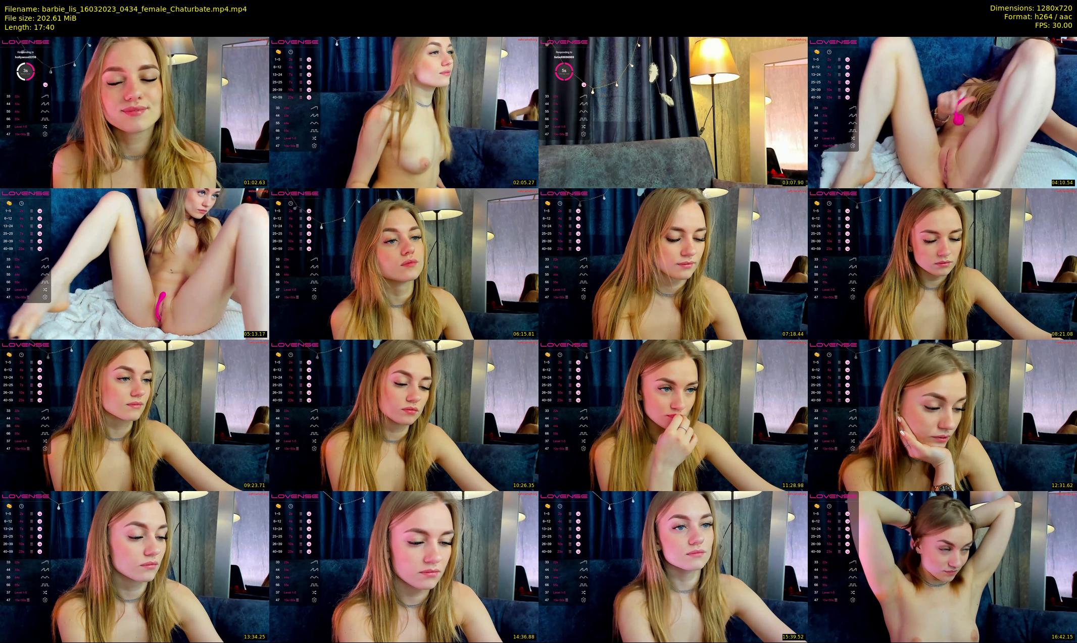 barbie_lis — 18 minute Chaturbate female cam show recording, 720p, Mar 16, 2023