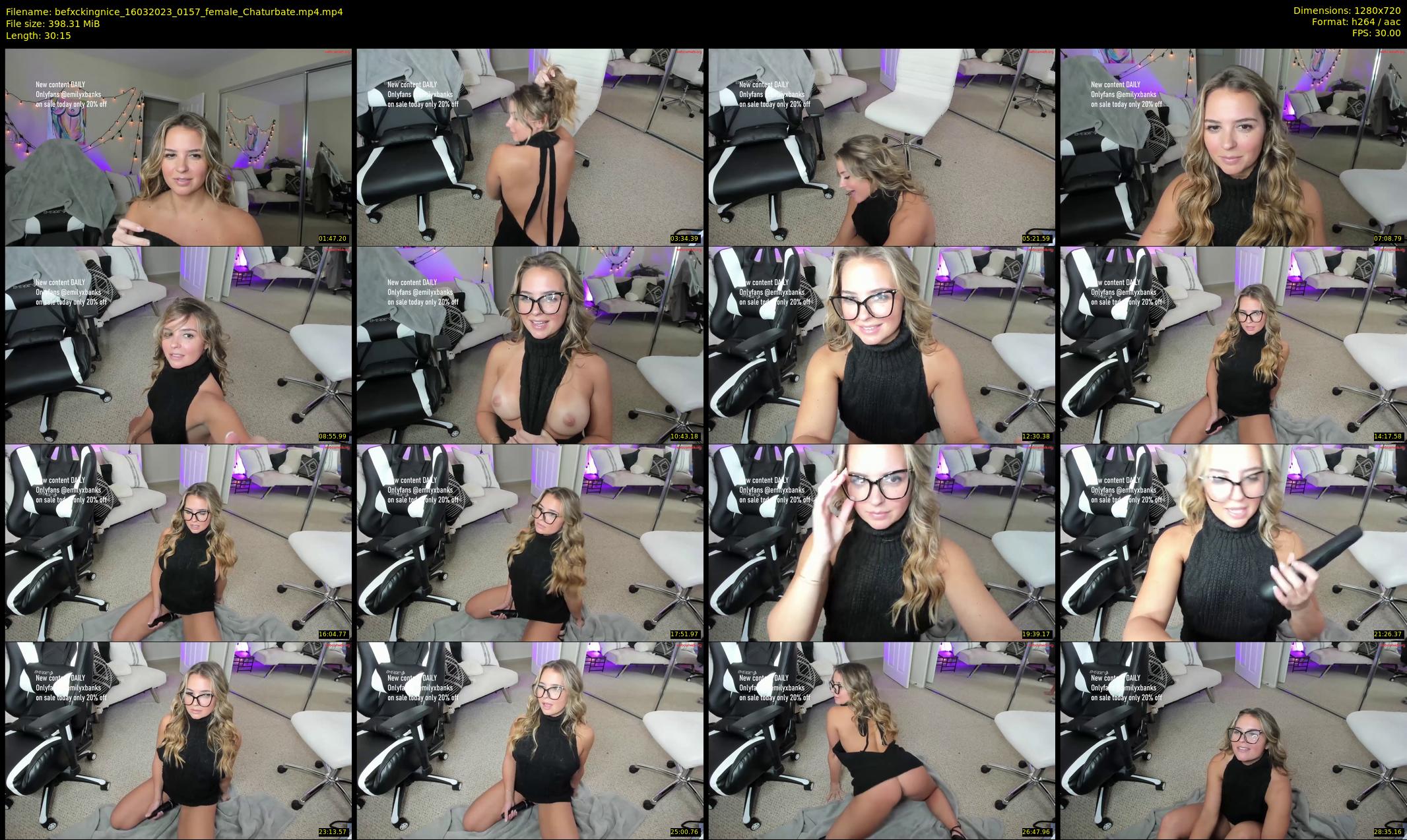 befxckingnice — 31 minute Chaturbate female cam show recording, 720p, Mar 16, 2023