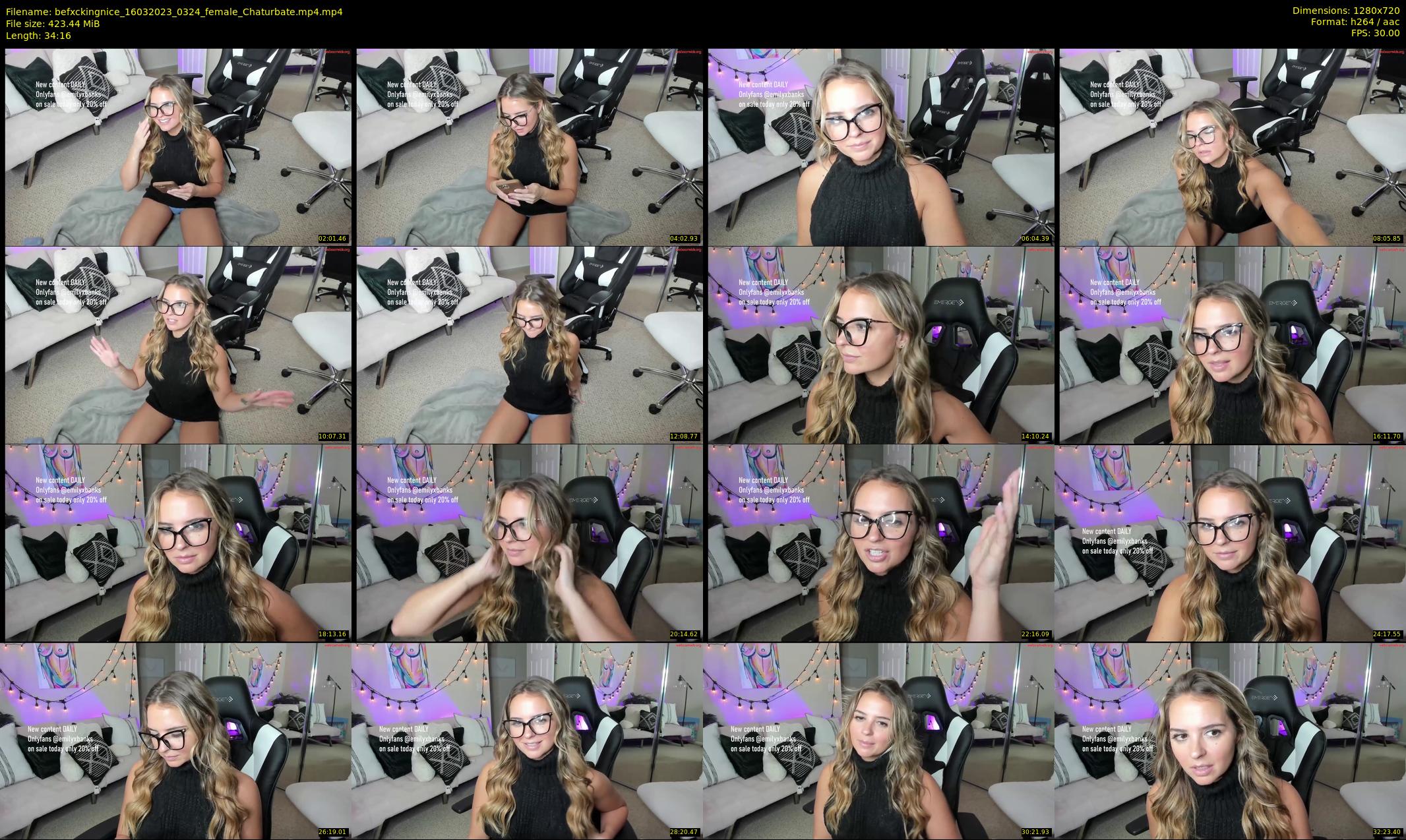 befxckingnice — 35 minute Chaturbate female cam show recording, 720p, Mar 16, 2023
