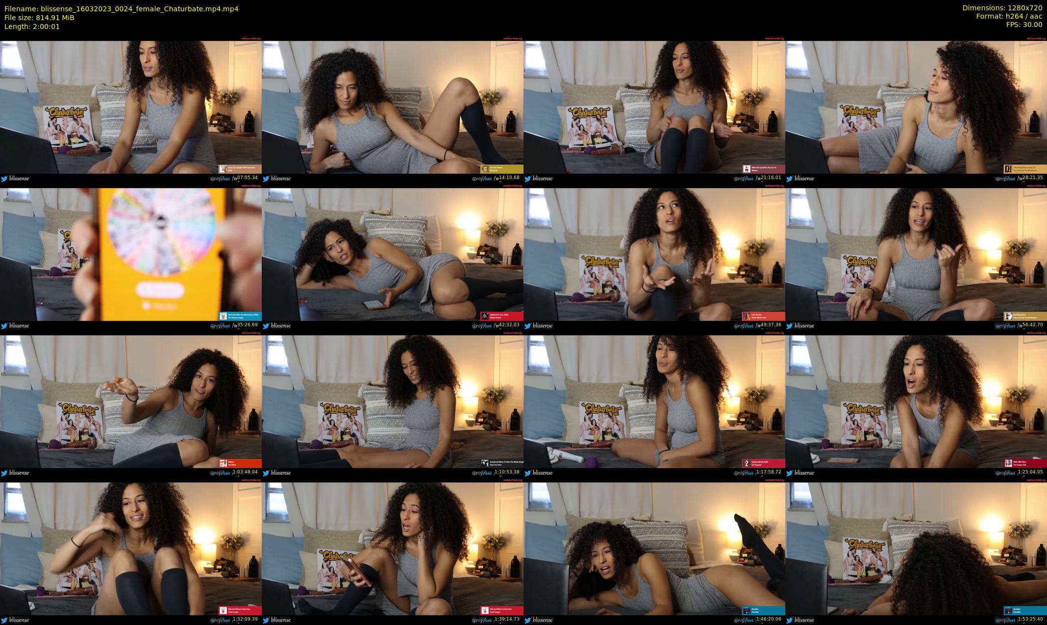 blissense — 121 minute Chaturbate female cam show recording, 720p, Mar 16, 2023