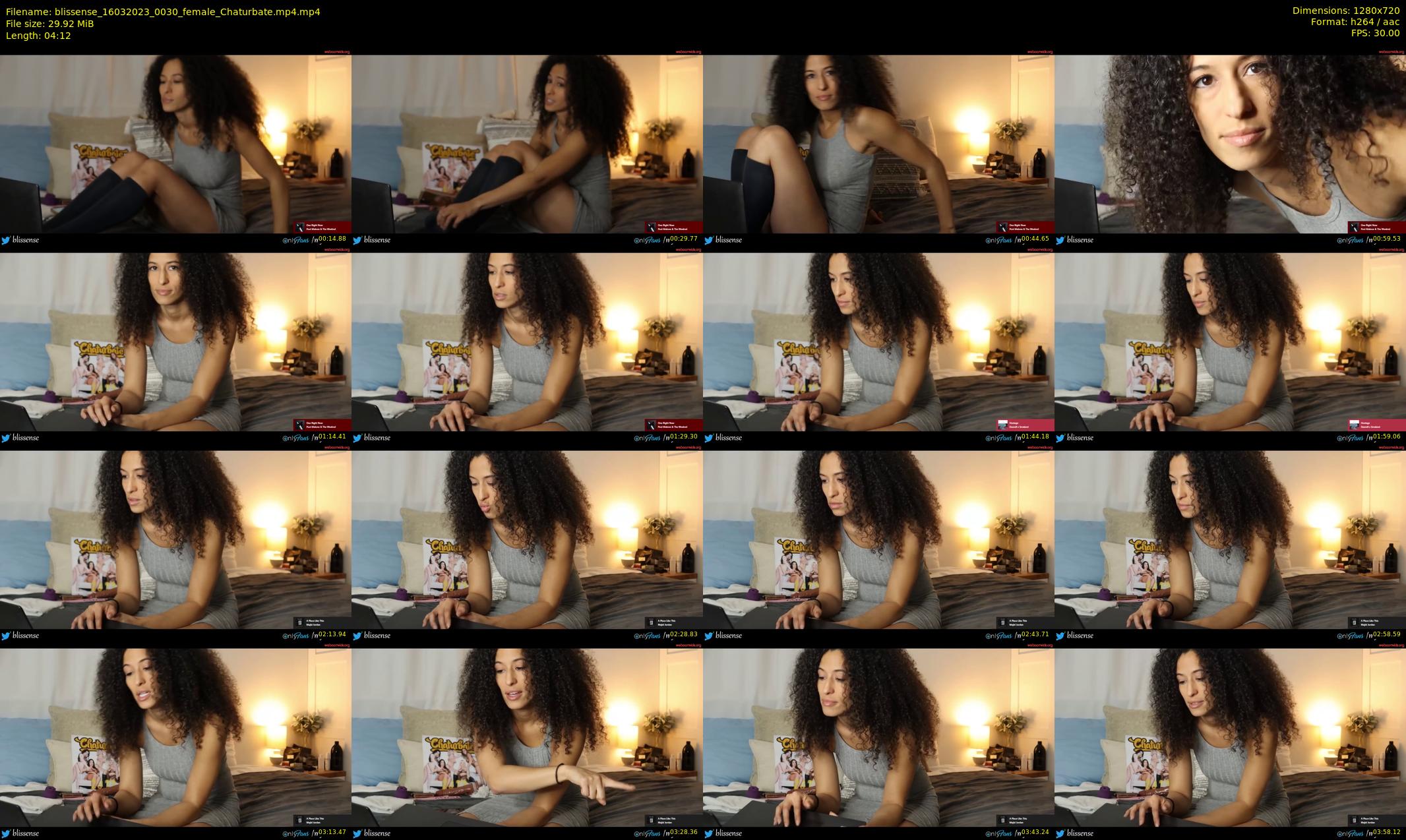 blissense — 5 minute Chaturbate female cam show recording, 720p, Mar 16, 2023