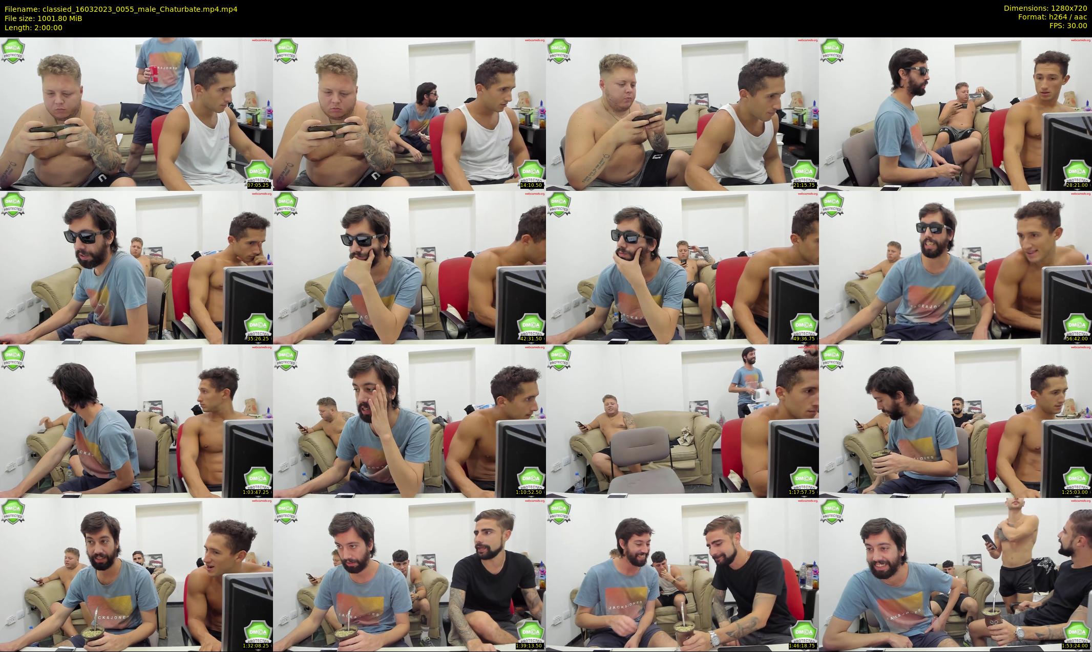 classied — 120 minute Chaturbate male cam show recording, 720p, Mar 16, 2023
