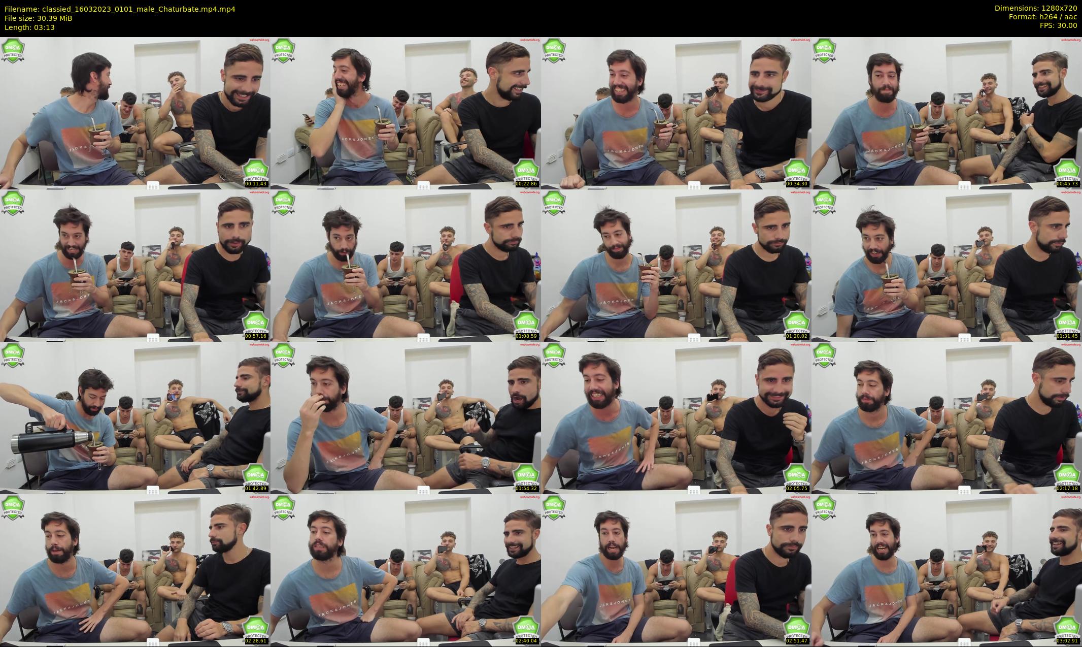 classied — 4 minute Chaturbate male cam show recording, 720p, Mar 16, 2023