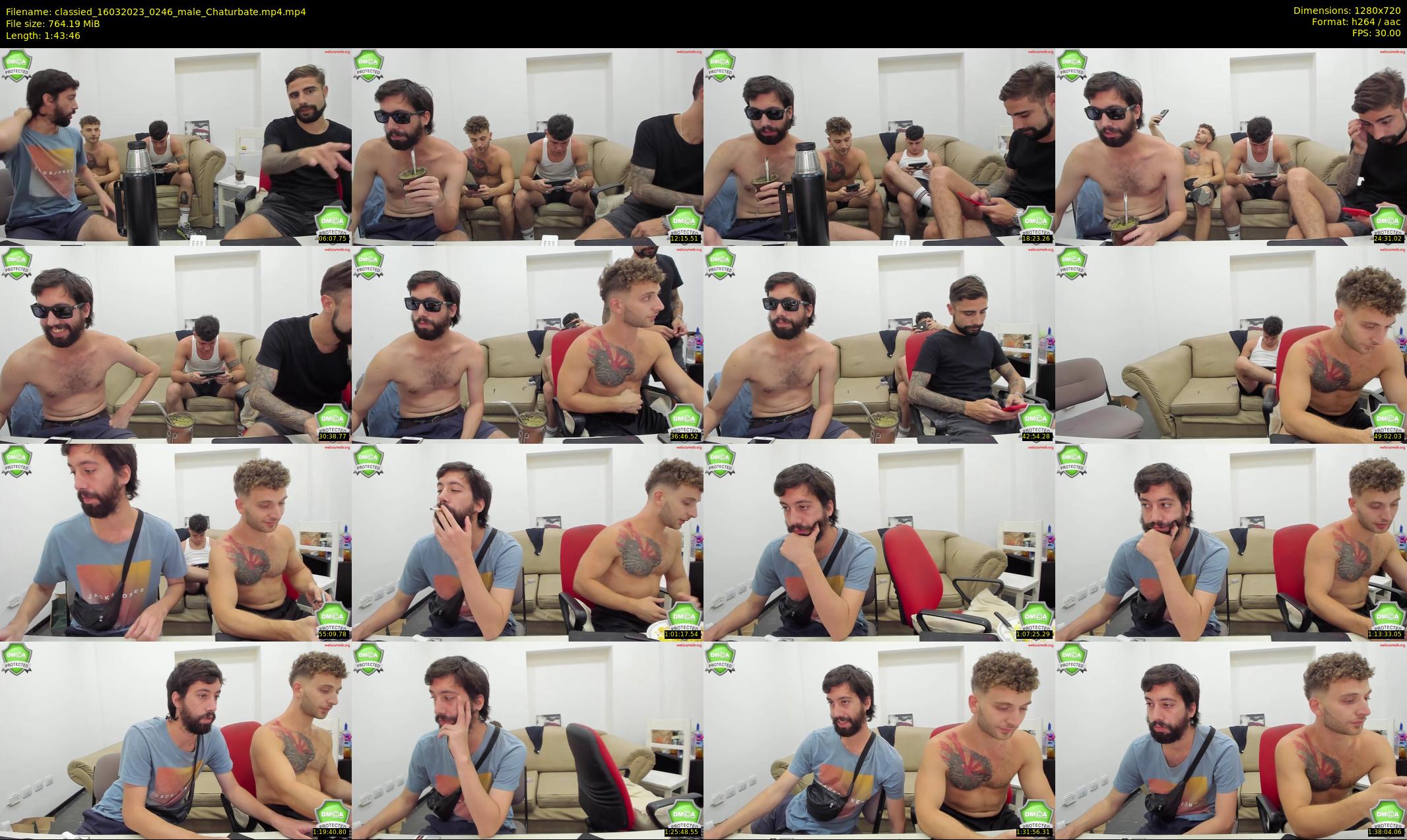 classied — 104 minute Chaturbate male cam show recording, 720p, Mar 16, 2023