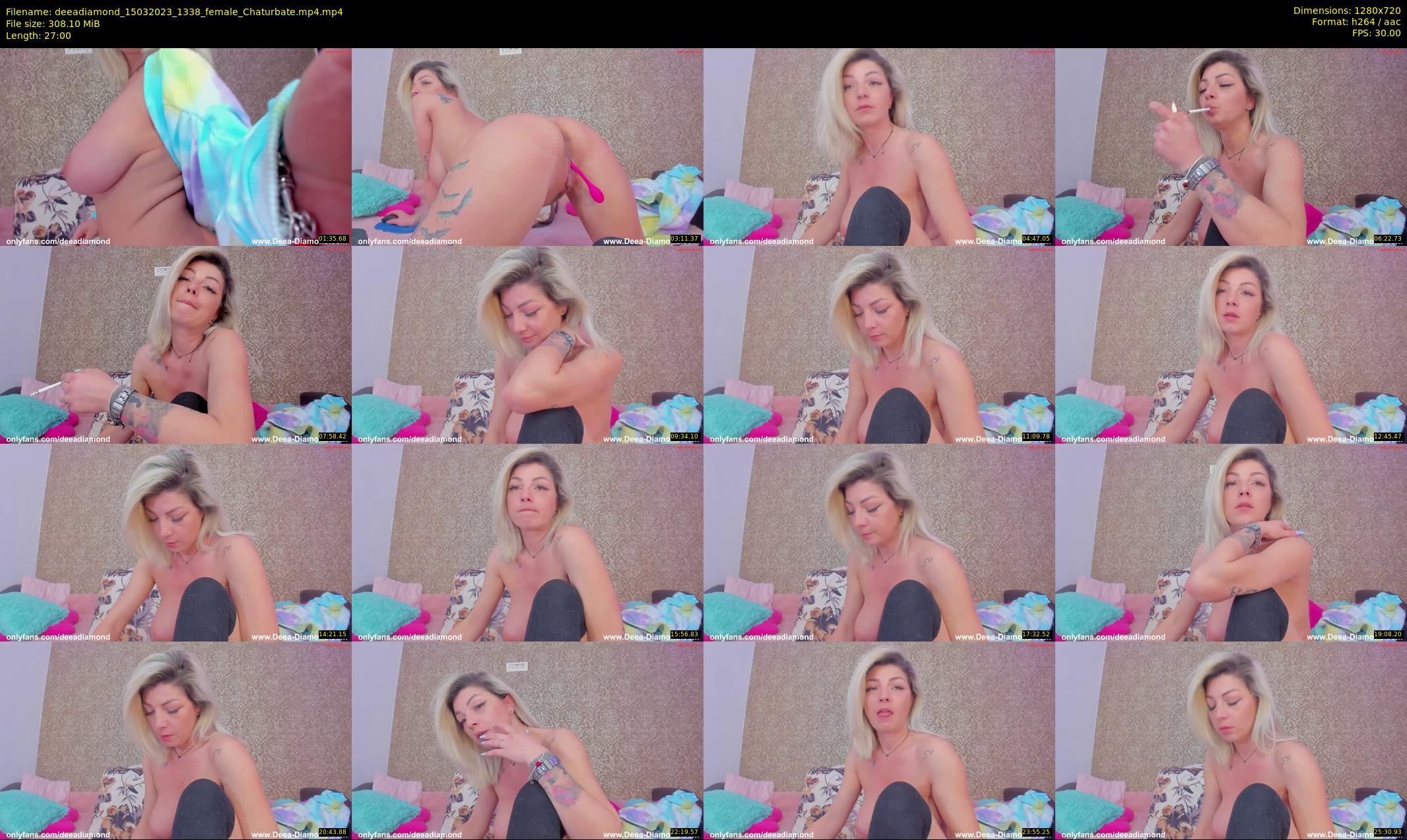 deeadiamond — 27 minute Chaturbate female cam show recording, 720p, Mar 15, 2023