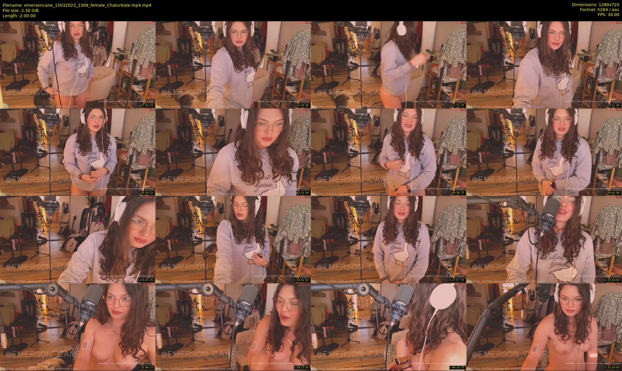 emersoncane — 120 minute Chaturbate female cam show recording, 720p, Mar 15, 2023