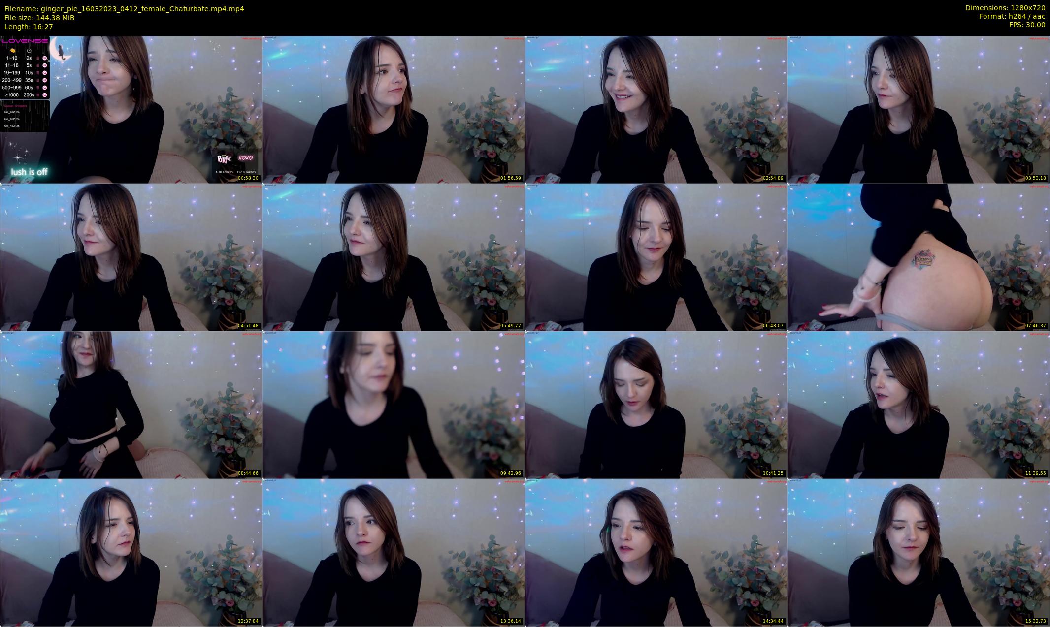 ginger_pie — 17 minute Chaturbate female cam show recording, 720p, Mar 16, 2023