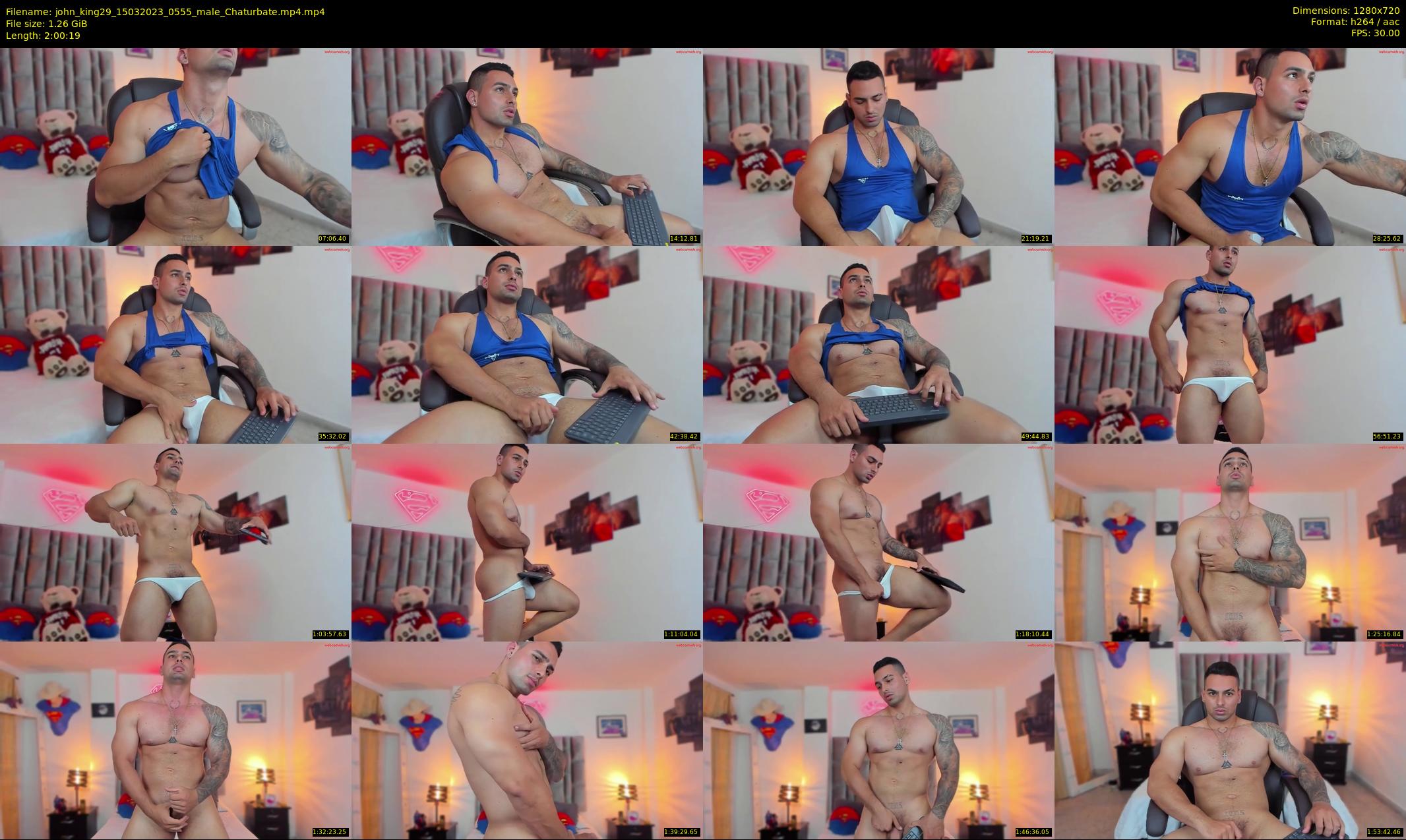 john_king29 — 121 minute Chaturbate male cam show recording, 720p, Mar 15, 2023