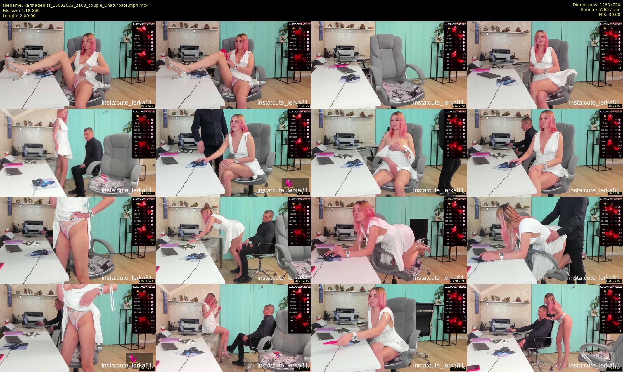 karinadeniss — 120 minute Chaturbate couple cam show recording, 720p, Mar 15, 2023